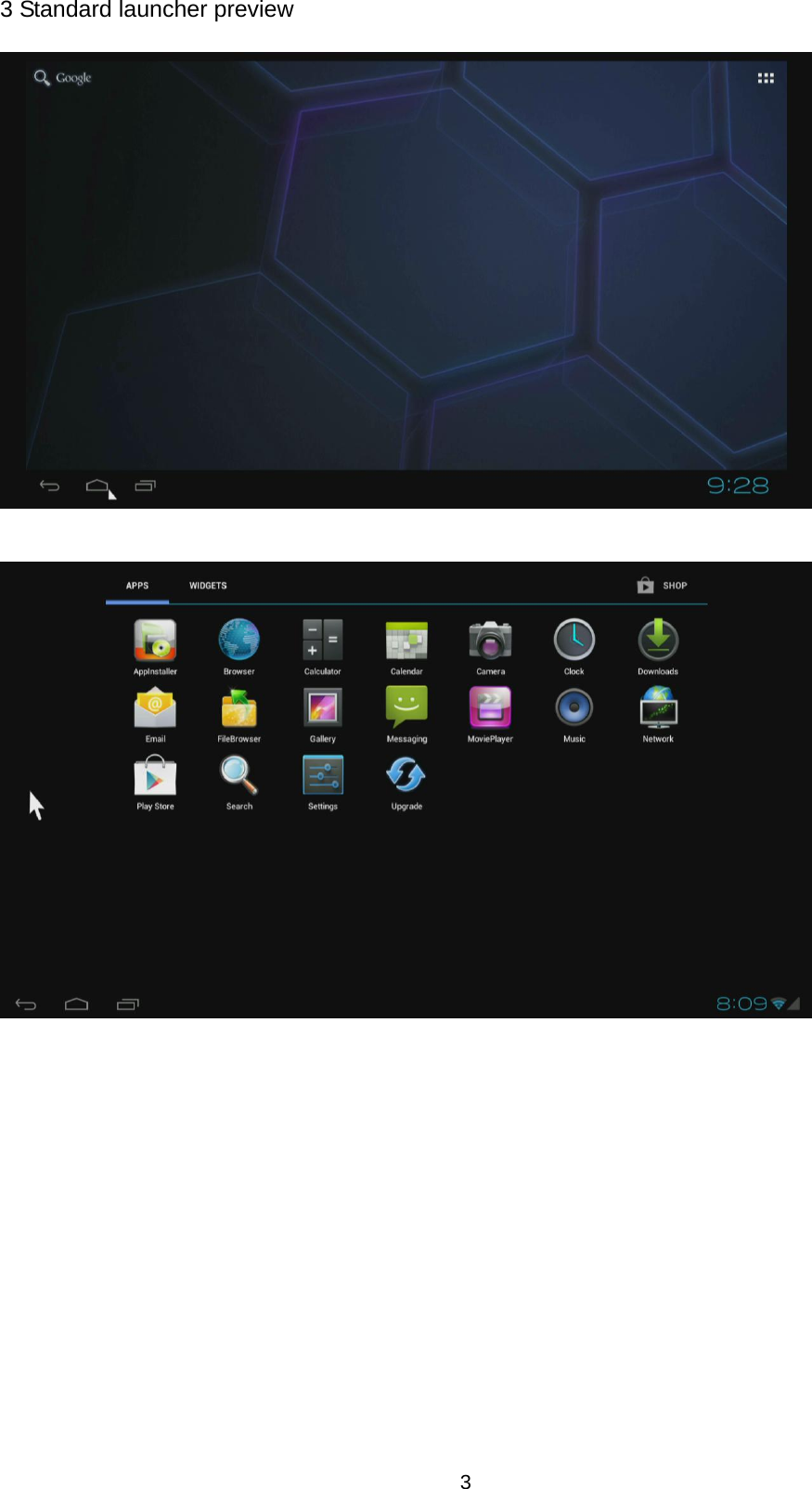 3 3 Standard launcher preview         