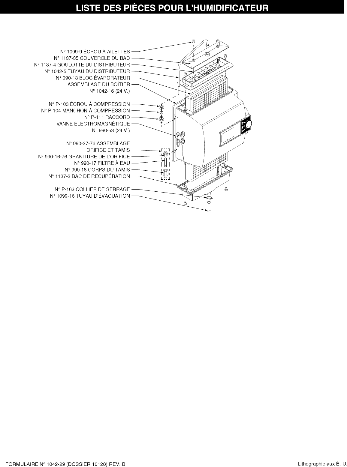 Page 7 of 8 - Genie 1042 User Manual  GENERALAIRE HUMIDIFIER - Manuals And Guides L1002553