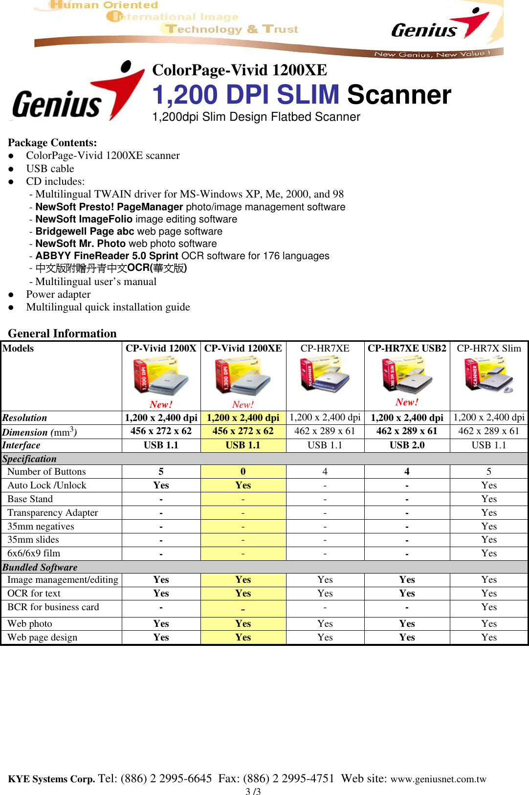 Page 3 of 3 - Genius Genius-1200Xe-Users-Manual PA_CP-Vivid 1200XE