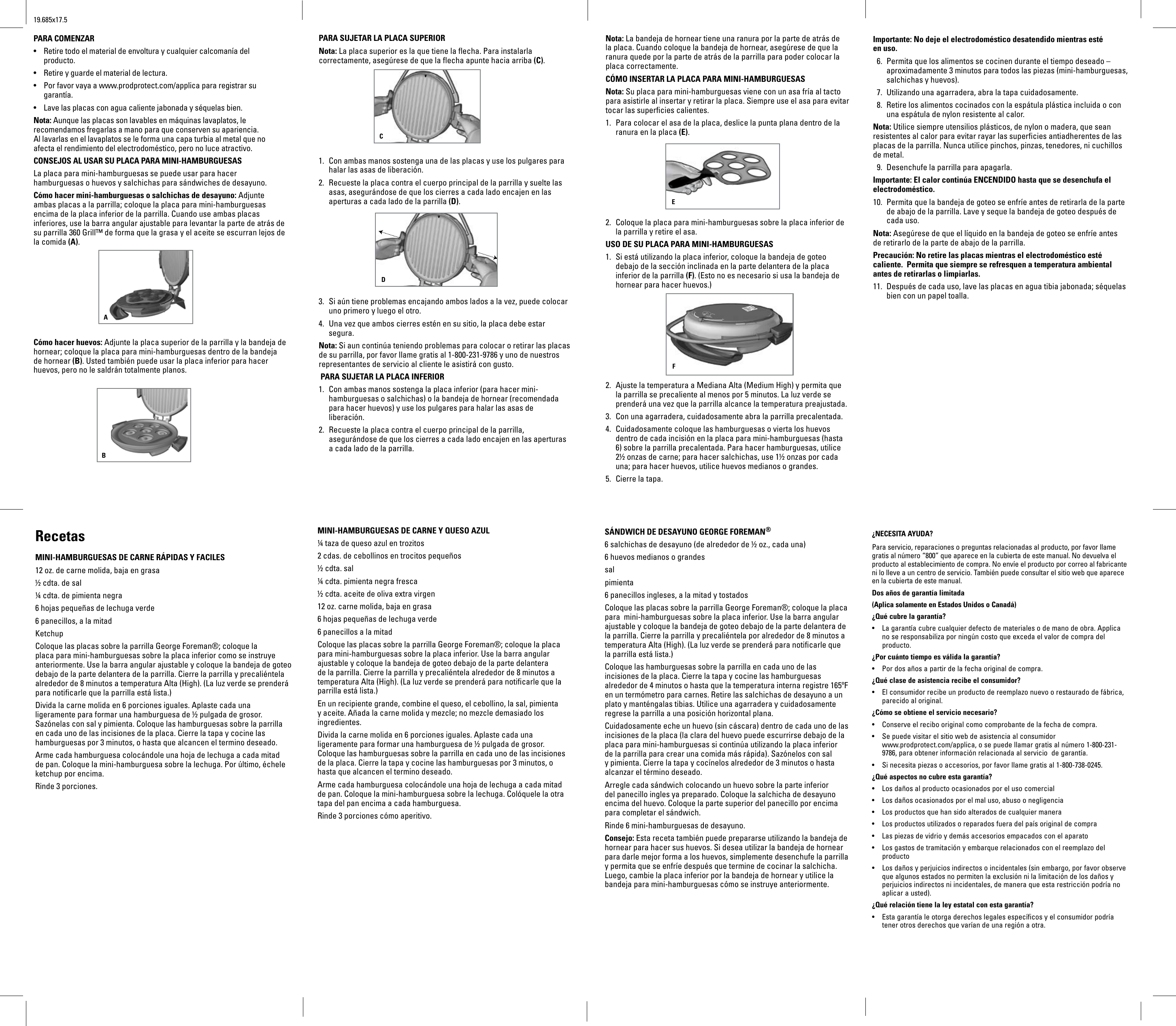Page 1 of 2 - George-Foreman George-Foreman-Grp106Sp-Use-And-Care-Manual-  George-foreman-grp106sp-use-and-care-manual