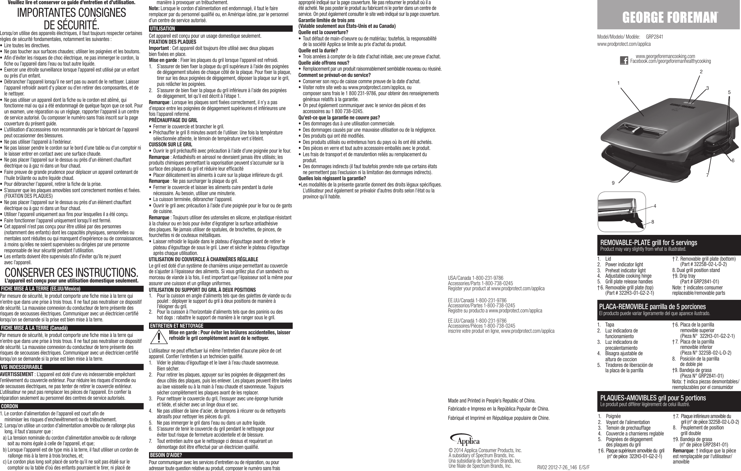 Foreman Grill Instructions Bruin Blog