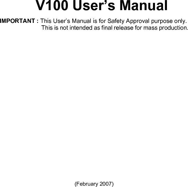                      TRADEMARKS All brand and product names are trademarks or registered trademarks of their respective companies. NOTE The information in this manual is subject to change without notice. 