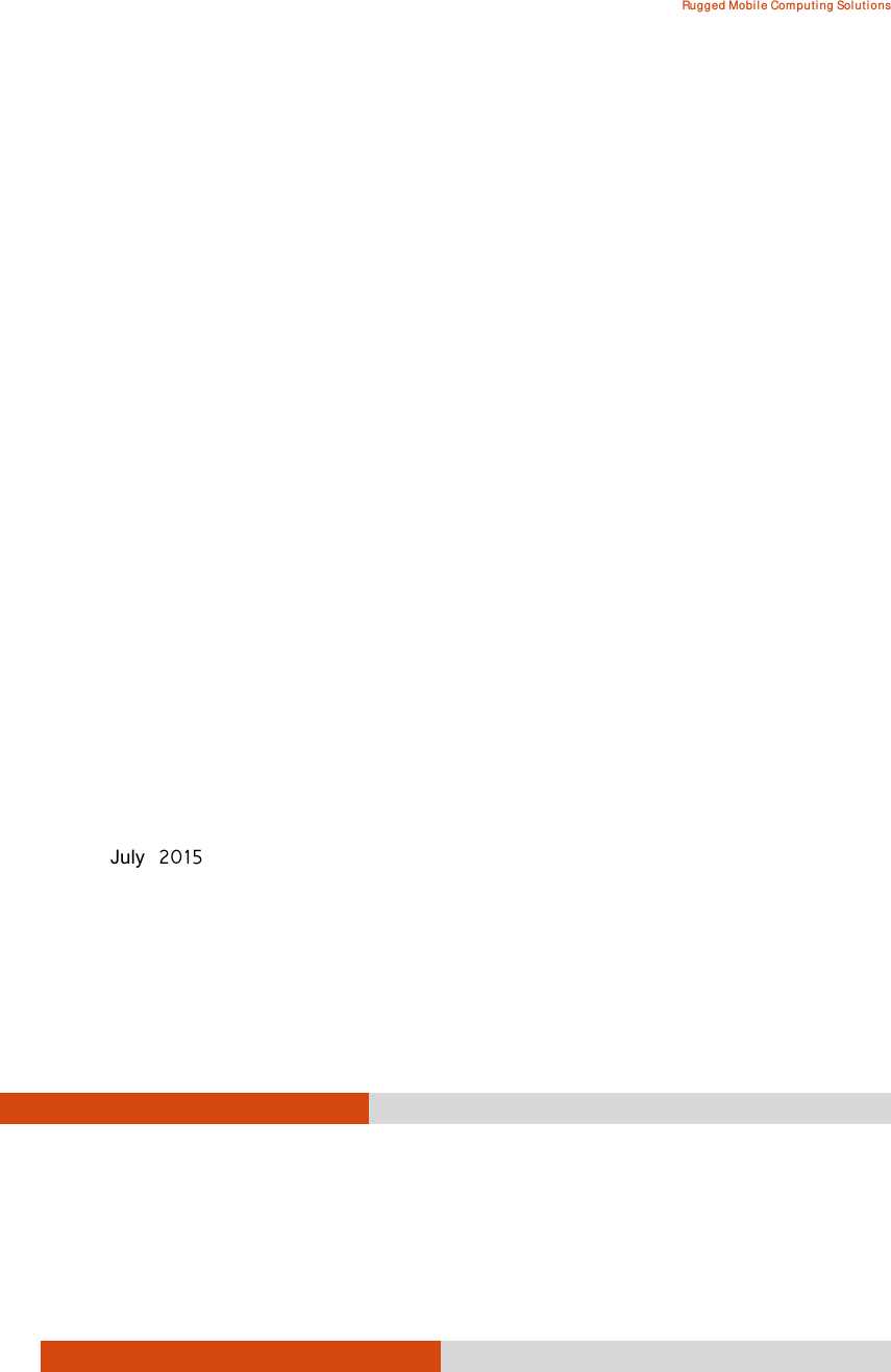   Rugged Mobile Computing Solutions                   July 2015  