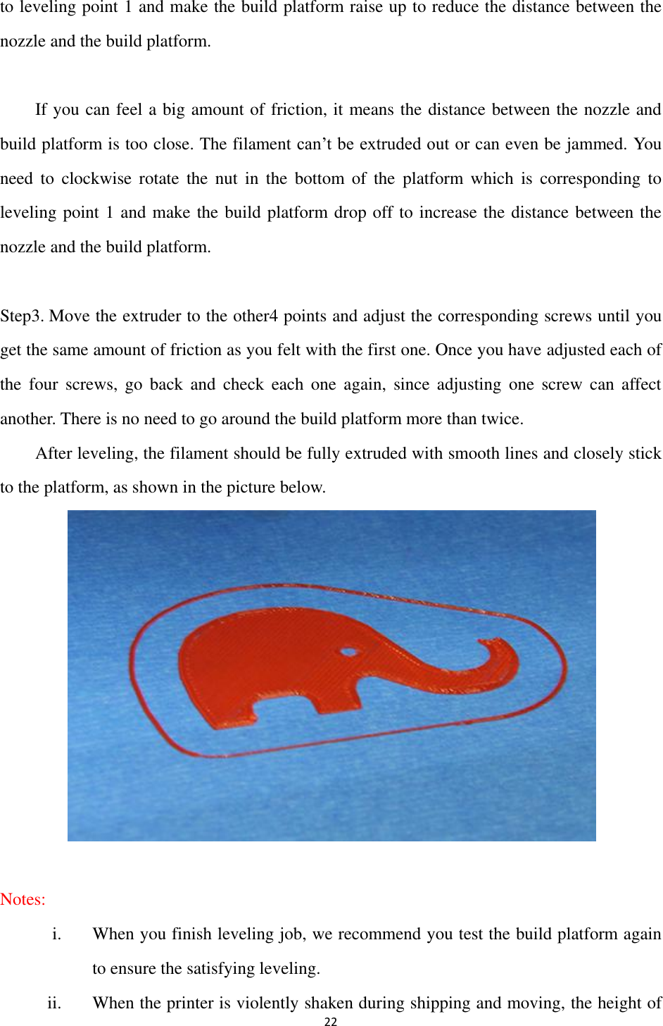 Page 23 of Getech Technology E180 Geeetech 3D printer User Manual 