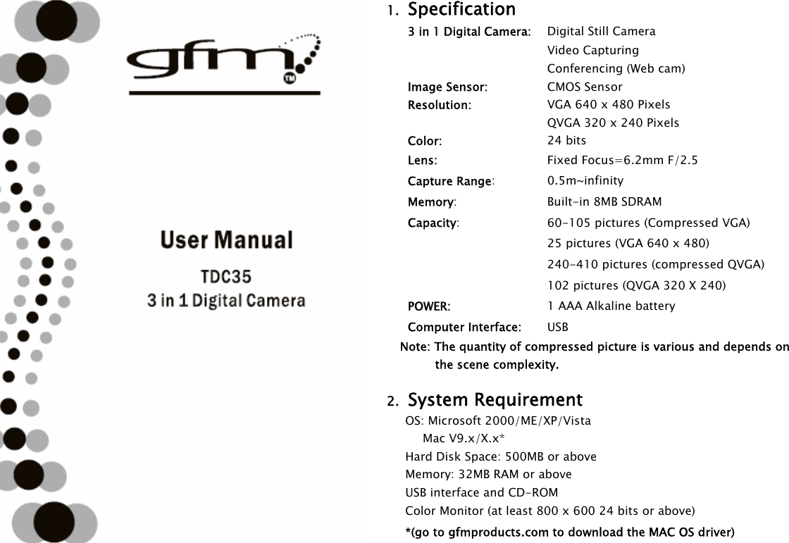 Page 1 of 11 - Gfm Gfm-Tdc-35-Instruction-Manual AM-D35C-AGB-GFM