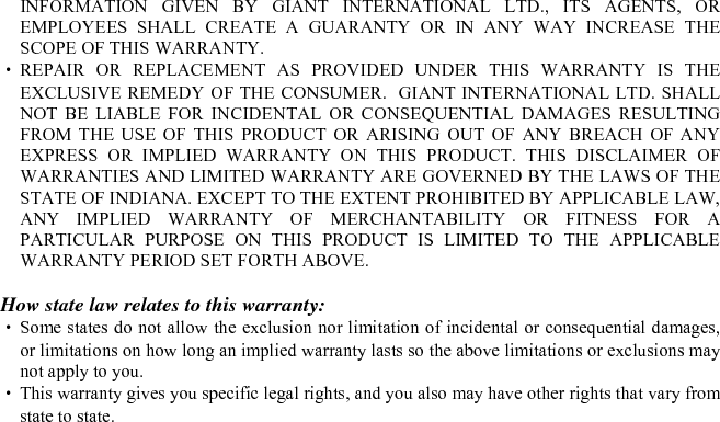 If you purchased your product outside the USA: ‧ This warranty does not apply. Contact your dealer for warranty information.  FOR MORE INFORMATION For further information, you may call RCA at 1-800-xxx-xxxx (U.S. and Canada) or visit us on the Internet at http://www.RCA.com.         