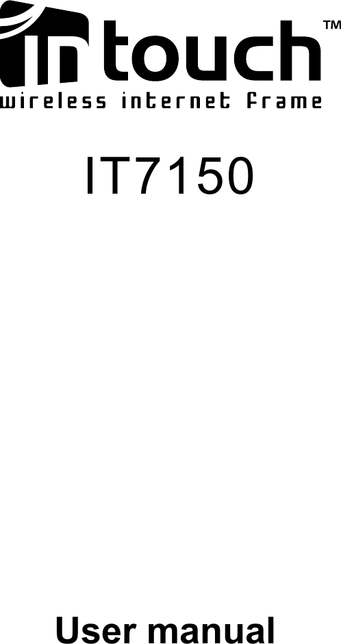 User manual    IT7150