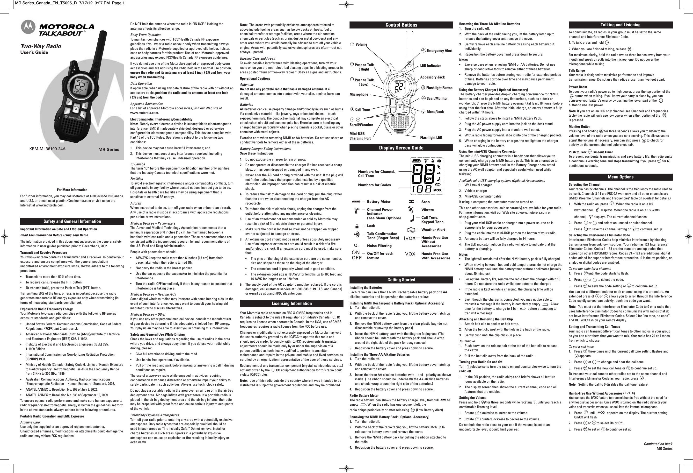 giant-telecom-mrcej-two-way-radio-user-manual-t5025-r