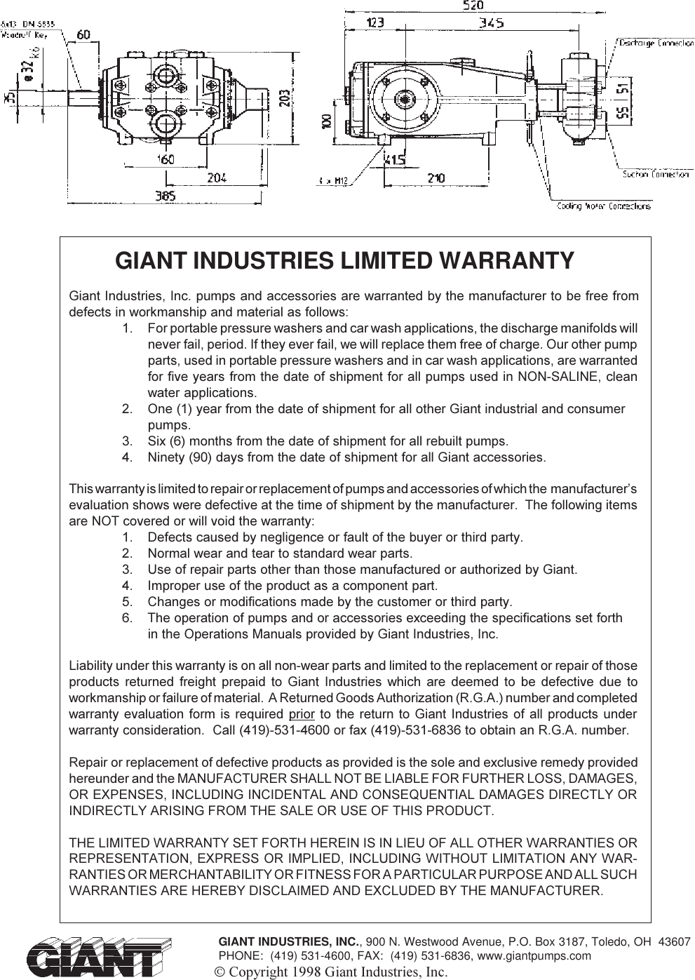 Giant Water Pump Lp121Ht Users Manual 8_5x11