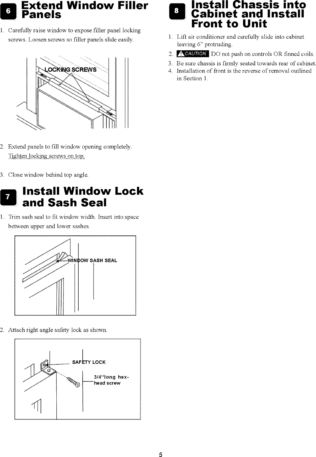 Page 5 of 8 - Gibson GAM154Q1A1 User Manual  GIBSON/AIR CONDITIONER - Manuals And Guides L0607166