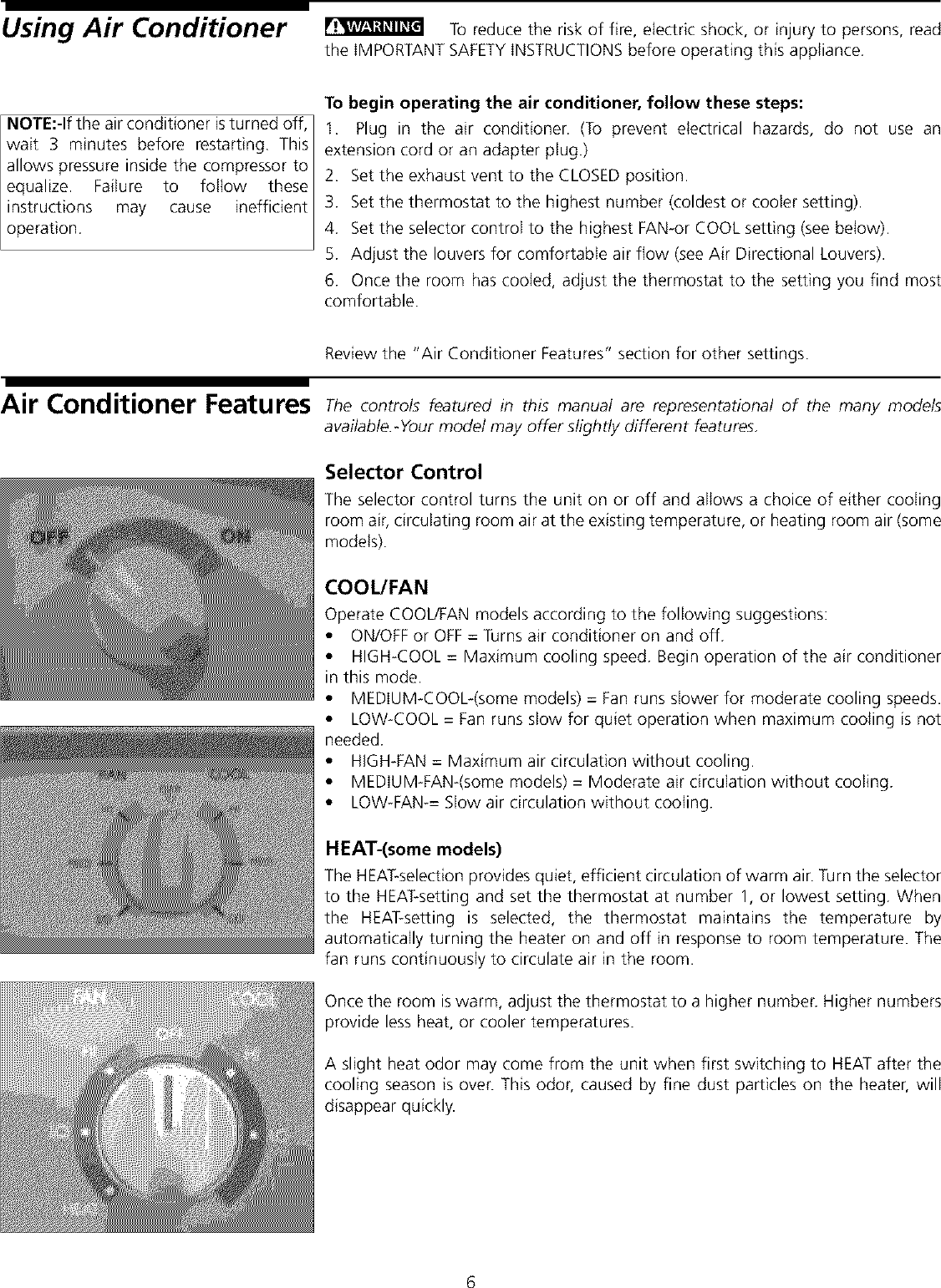 Gibson GAS154J1A1 User Manual AIR CONDITIONER Manuals And Guides L0111061