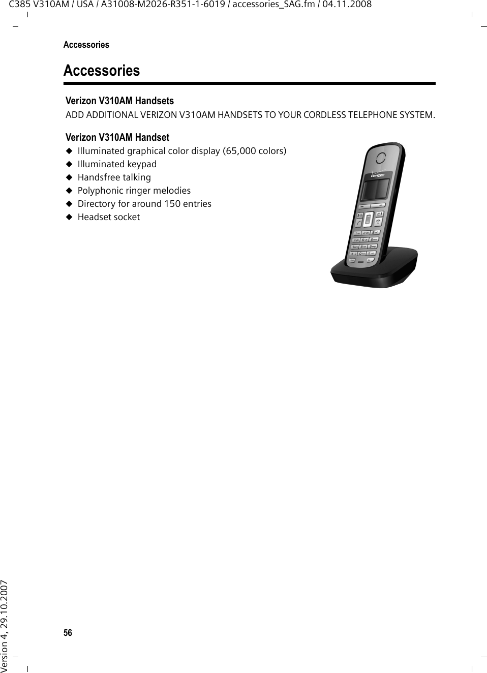 54AppendixC385 V310AM / USA / A31008-M2026-R351-1-6019 / appendix.fm / 04.11.2008Version 4, 29.10.20075. LIMITATION OF WARRANTYGigaset USA makes no warranty or representa-tion that the software in the Products will meet your requirements or will work in combination with any hardware or applications software products provided by third parties, that the operation of the software will be uninterrupted or error free, or that all defects in the software products will be corrected. 6. LIMITATION ON REMEDIES; NO CONSEQUENTIAL OR OTHER DAMAGES Your exclusive remedy for any breach of this limited warranty  is as set forth above. Except for any refund elected by Gigaset USA, YOU ARE NOT ENTITLED TO ANY DAMAGES, INCLUDING BUT NOT LIMITED TO CONSEQUENTIAL DAM-AGES, if the Product does not meet the limited warranty , and, to the maximum extent allowed by applicable law, even if any remedy fails of its essential purpose. The terms below (&quot;Exclusion of Incidental, Consequential and Certain Other Damages&quot;) are also incorporated into this lim-ited warranty . Some states/jurisdictions do not allow the exclusion or limitation of incidental or consequential damages, so the above limita-tion or exclusion may not apply to you. This lim-ited warranty  gives you specific legal rights. You may have others which vary from state/jurisdiction to state/jurisdiction.7. DISCLAIMER OF WARRANTIES GIGASET USA AND ITS SUPPLIERS PROVIDE THE PRODUCT AND SUPPORT SERVICES (IF ANY) AS IS AND WITH ALL FAULTS. THE LIMITED WAR-RANTY IS IN LIEU OF ANY OTHER EXPRESS WAR-RANTIES (IF ANY) CREATED BY ANY DOCUMEN-TATION OR PACKAGING EXCEPT FOR THE LIM-ITED WARRANTY, AND TO THE MAXIMUM EXTENT PERMITTED BY APPLICABLE LAW IS IN LIEU OF ANY IMPLIED OR STATUTORY WARRAN-TIES, INCLUDING, BUT NOT LIMITED TO, THE IMPLIED WARRANTIES OF MERCHANTABILITY AND FITNESS FOR A PARTICULAR PURPOSE, OF ACCURACY OR COMPLETENESS OR RESPONSES, OF RESULTS, OF WORKMANLIKE EFFORT, OF LACK OF VIRUSES AND OF LACK OF NEGLI-GENCE, ALL WITH REGARD TO THE PRODUCT, AND THE PROVISION OF OR FAILURE TO PRO-VIDE SUPPORT SERVICES. ALSO, THERE IS NO WARRANTY OR CONDITION OF TITLE, QUIET ENJOYMENT, QUIET POSSESSION, OR CORRE-SPONDENCE TO DESCRIPTION OR NON-INFRINGEMENT WITH REGARD TO THE PROD-UCT. Some states do not allow limitations on how long an implied warranty lasts or the exclusion or limitation of incidental or consequential damages, so the above exclusions or limitations may not apply to you. If an implied warranty or condition is created by your state and federal or state law prohibits disclaimer of it, you also have an implied warranty or condition, BUT ONLY AS TO DEFECTS DISCOVERED DURING THE PERIOD OF THIS LIMITED WARRANTY (ONE YEAR). AS TO ANY DEFECTS DISCOVERED AFTER THE ONE YEAR PERIOD, THERE IS NO WAR-RANTY OR CONDITION OF ANY KIND. This lim-ited warranty gives you specific legal rights, and you may also have other rights which vary from state to state. In no event shall Gigaset USA&apos;s liability exceed the cost of repairing or replacing defective Products as provided herein, and any such liabilities will terminate upon expiration of the warranty period.Any supplements or updates to the Product or the software in the Product, including without limitation, any (if any) software fixes or upgrades or bug fixes provided to you after the expiration of the one year limited warranty  period are not covered by any warranty or con-dition, express, implied or statutory.8. EXCLUSION OF INCIDENTAL, CONSEQUENTIAL AND CERTAIN OTHER DAMAGES TO THE MAXIMUM EXTENT PERMITTED BY APPLICABLE LAW, IN NO EVENT SHALL GIGASET USA, SELLER OR THEIR SUPPLIERS BE LIABLE FOR ANY SPECIAL, INCIDENTAL, INDIRECT, OR CON-SEQUENTIAL DAMAGES WHATSOEVER (INCLUD-ING, BUT NOT LIMITED TO, DAMAGES FOR LOSS OF PROFITS OR CONFIDENTIAL OR OTHER INFORMATION, FOR BUSINESS INTERRUPTION, FOR PERSONAL INJURY, FOR LOSS OF PRIVACY, FOR FAILURE TO MEET ANY DUTY INCLUDING OF GOOD FAITH OR OF REASONABLE CARE, FOR NEGLIGENCE, AND FOR ANY OTHER PECUNIARY OR OTHER LOSS WHATSOEVER) ARISING OUT OF OR IN ANY WAY RELATED TO THE USE OF OR INABILITY TO USE THE PRODUCT, THE PROVI-SION OF OR FAILURE TO PROVIDE SUPPORT SER-VICES, OR OTHERWISE UNDER OR IN CONNEC-TION WITH ANY PROVISION OF THIS LIMITED WARRANTY, EVEN IN THE EVENT OF THE FAULT, TORT (INCLUDING NEGLIGENCE), STRICT LIABIL-ITY, BREACH OF CONTRACT OR BREACH OF WARRANTY OF GIGASET USA OR SELLER OR ANY SUPPLIER, AND EVEN IF GIGASET USA OR SELLER OR ANY SUPPLIER HAS BEEN ADVISED OF THE POSSIBILITY OF SUCH DAMAGES. 