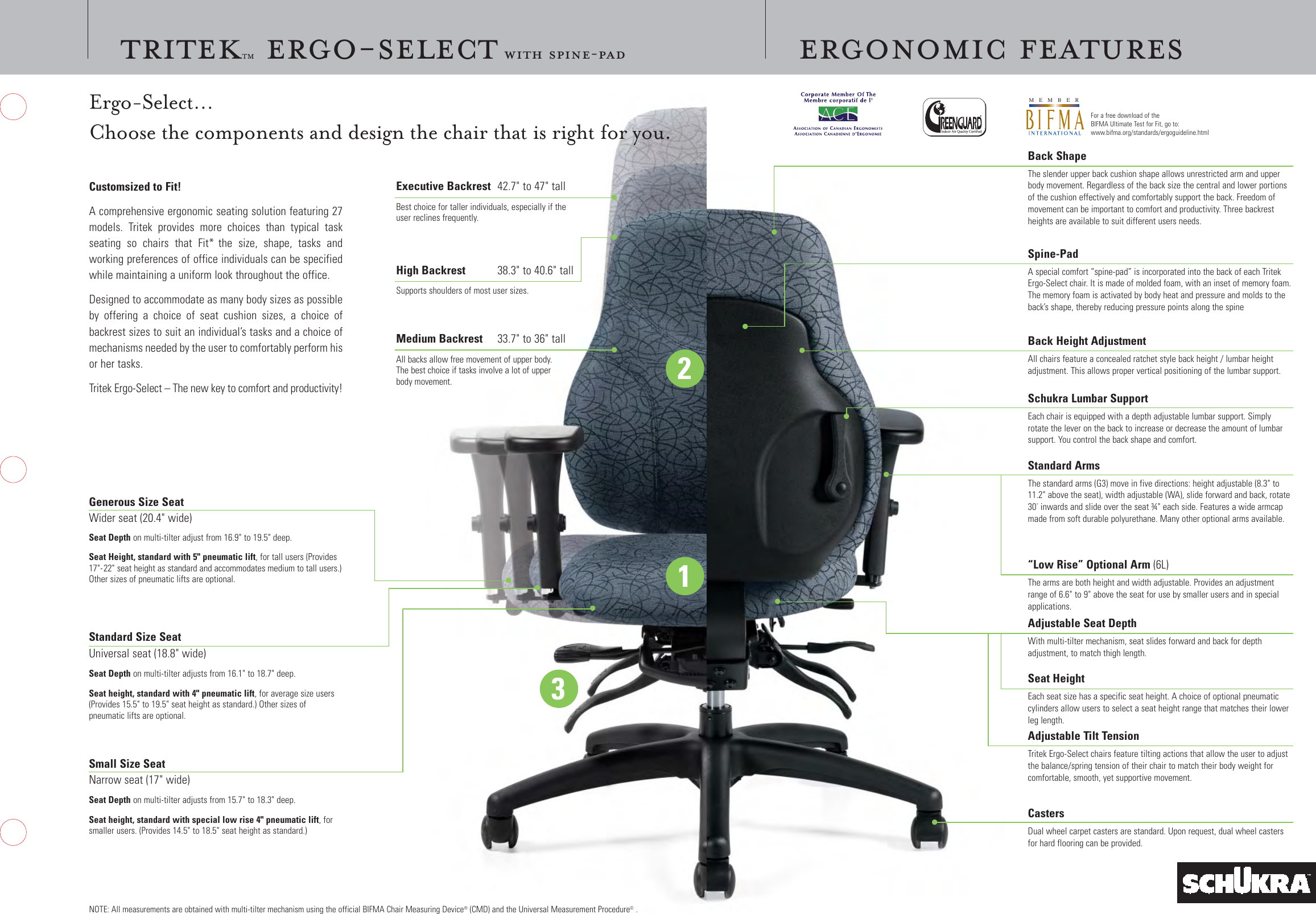 Global Upholstery Co Tritek Ergonomic Chair Users Manual 410.1104