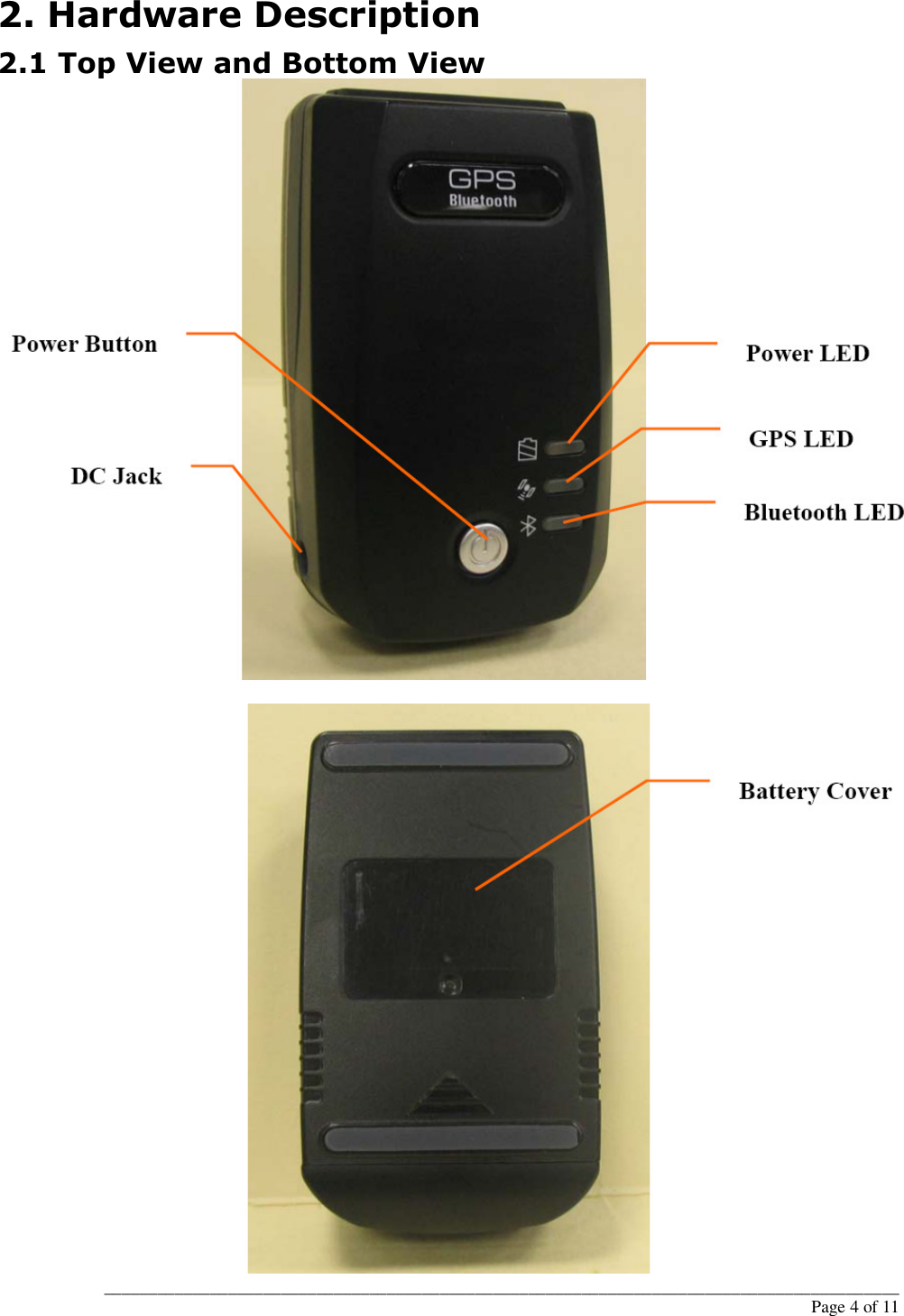 Page 5 of 11 - Globalsat Globalsat-Bt-821C-Users-Manual BT-821C User Manual-English Ver 1.1