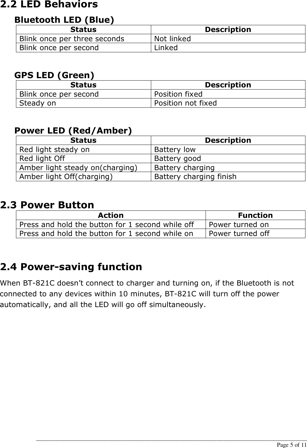 Page 6 of 11 - Globalsat Globalsat-Bt-821C-Users-Manual BT-821C User Manual-English Ver 1.1