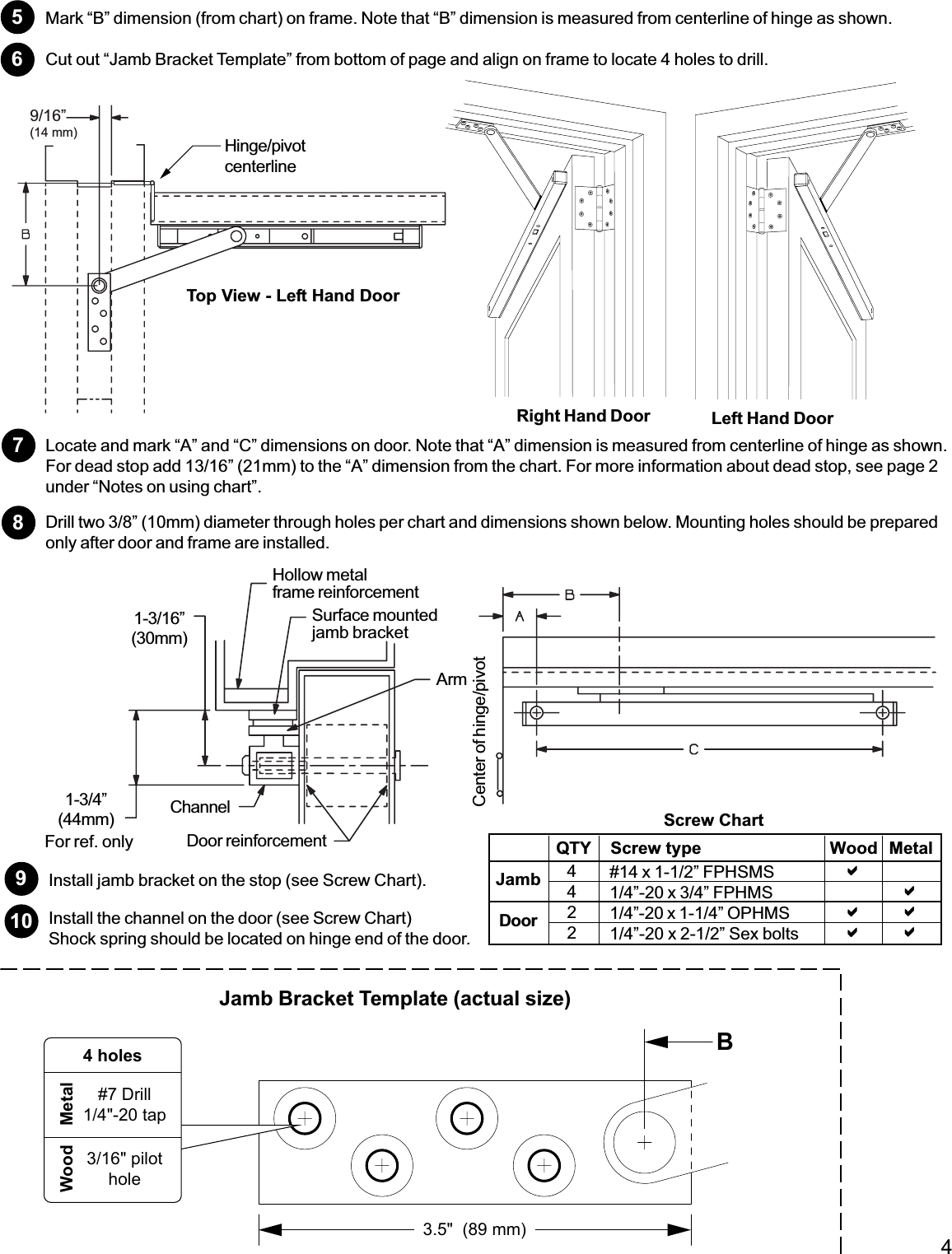 Page 4 of 4 - Glynn Johnson  90 Series Installation Instructions 101408