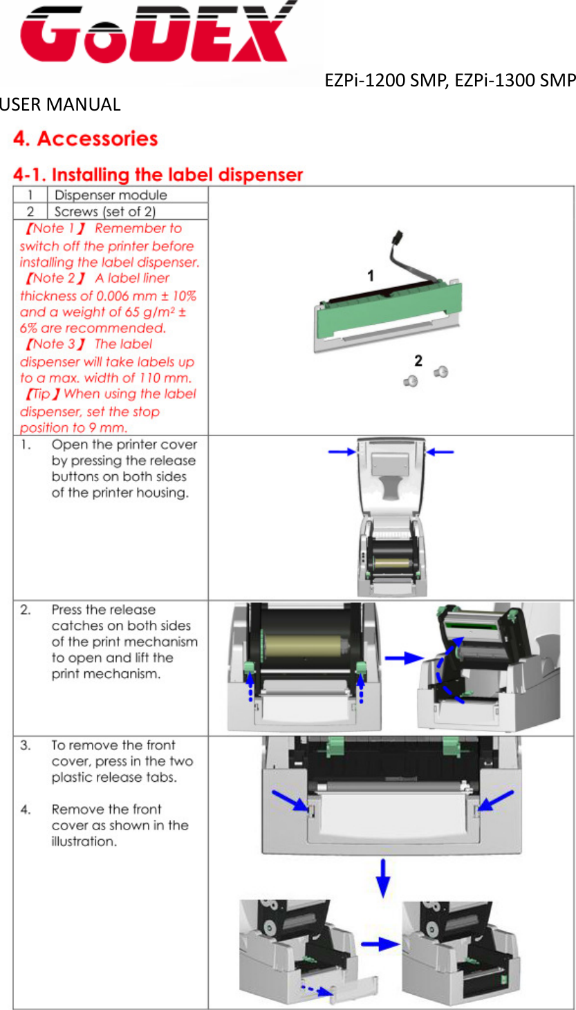  EZPi-1200 SMP, EZPi-1300 SMP USER MANUAL    