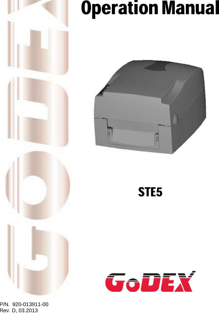    P/N. 920-013911-00 Rev. D, 03.2013      