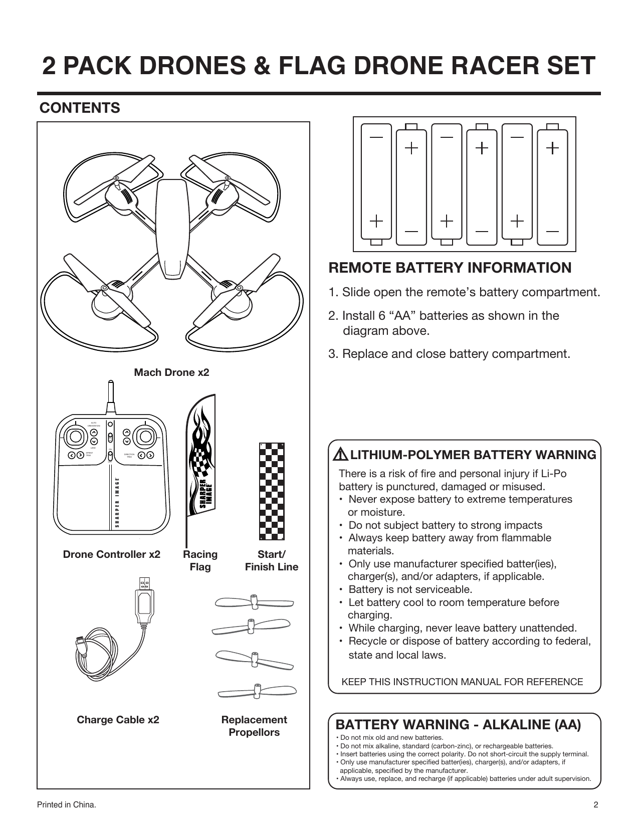 sharper image fly and drive drone manual