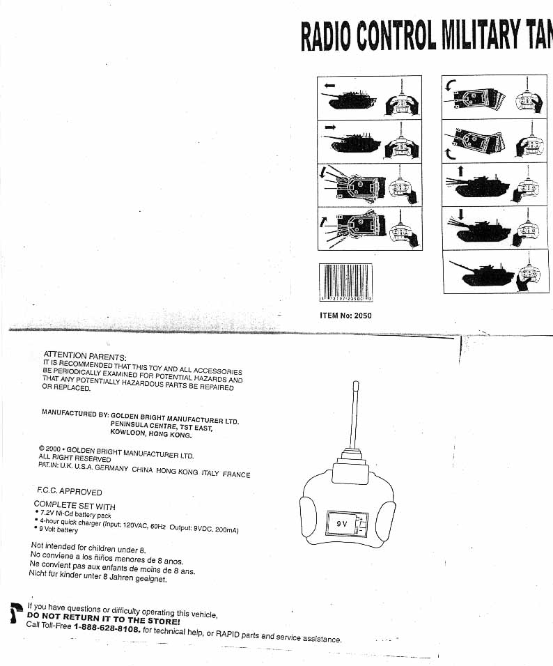 Toy Remote Control User Manual