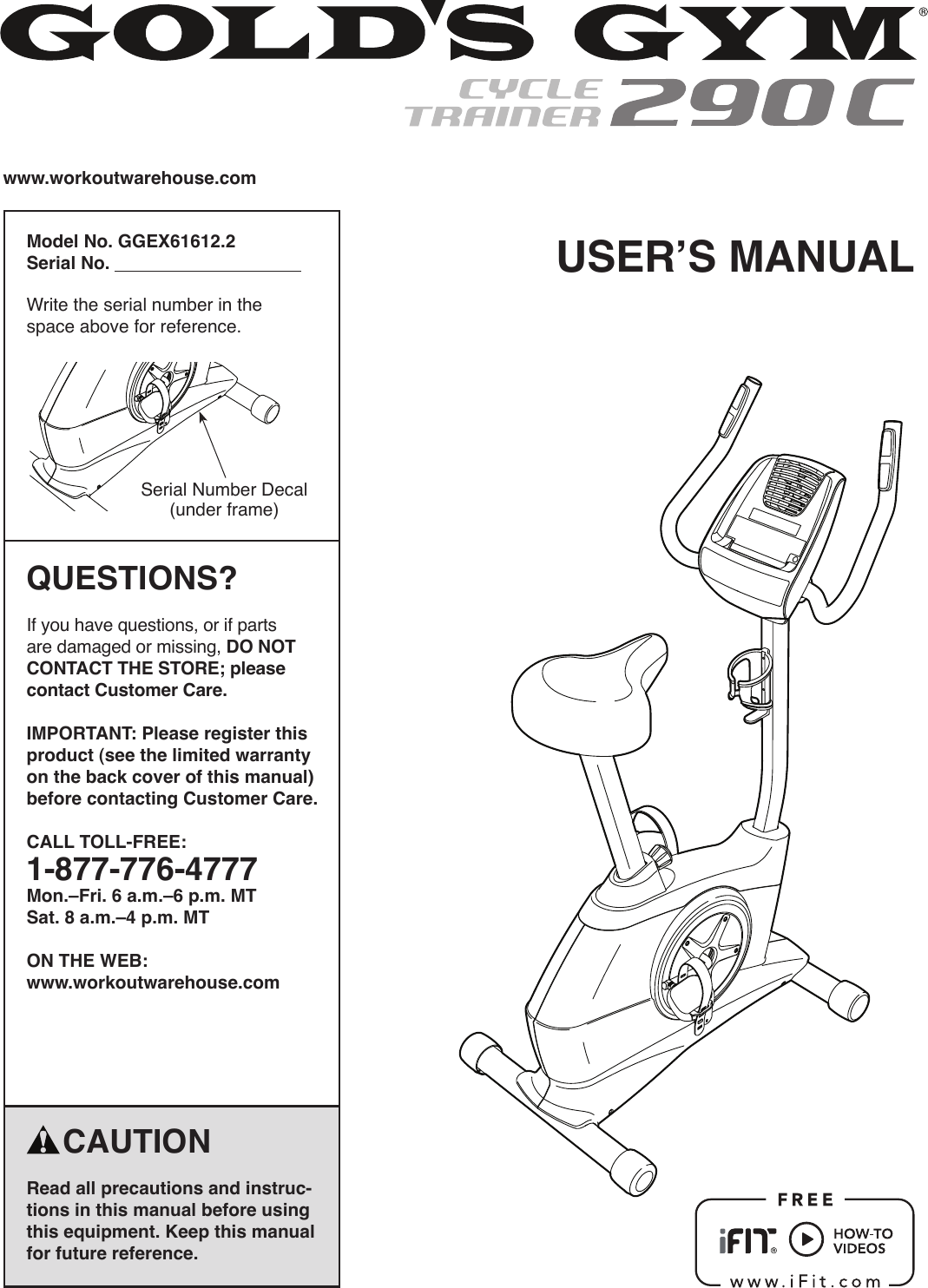 Gold Gym Exercise Bike Manual Off 71 Medpharmres Com