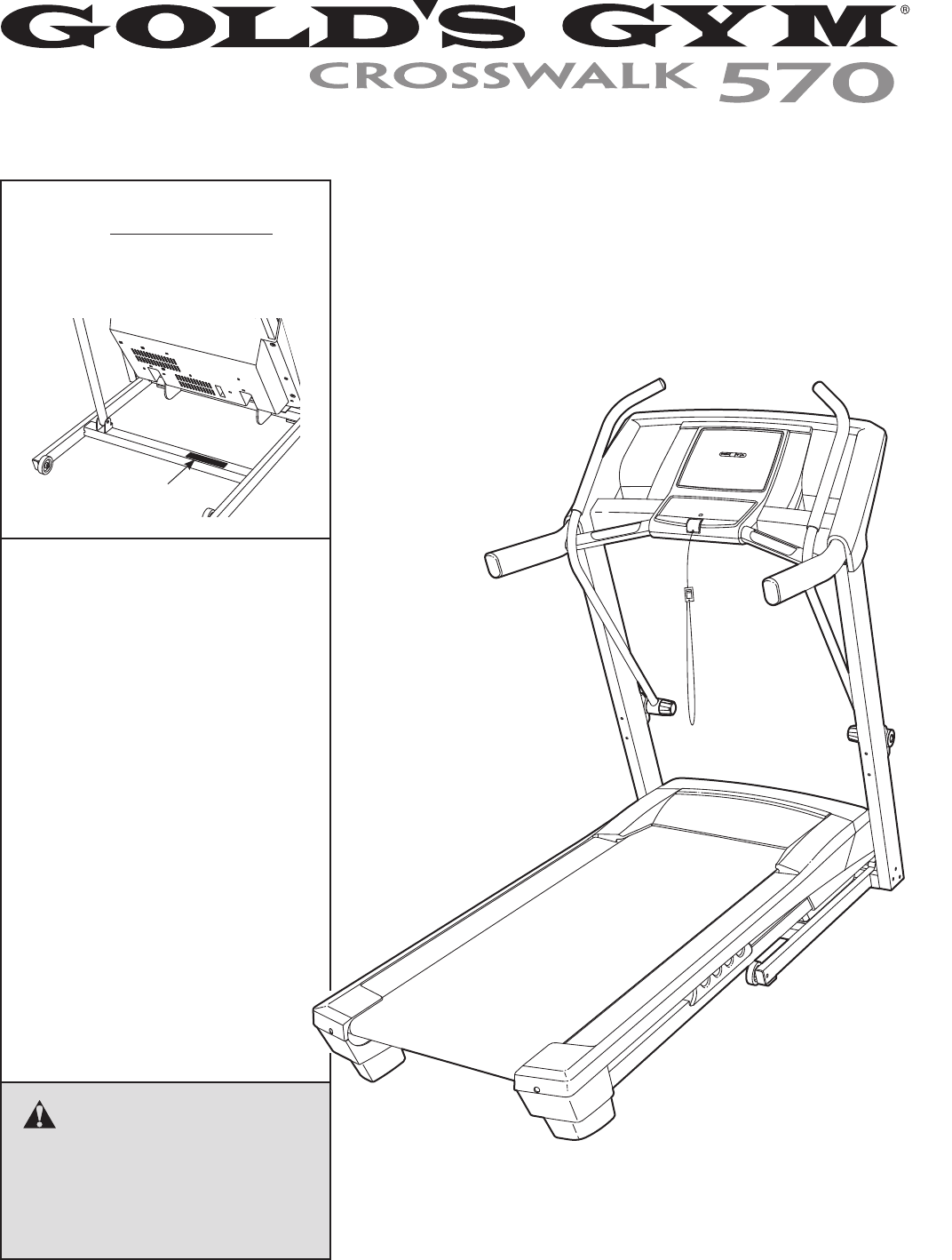 Gold's gym 2025 crosswalk 570 manual