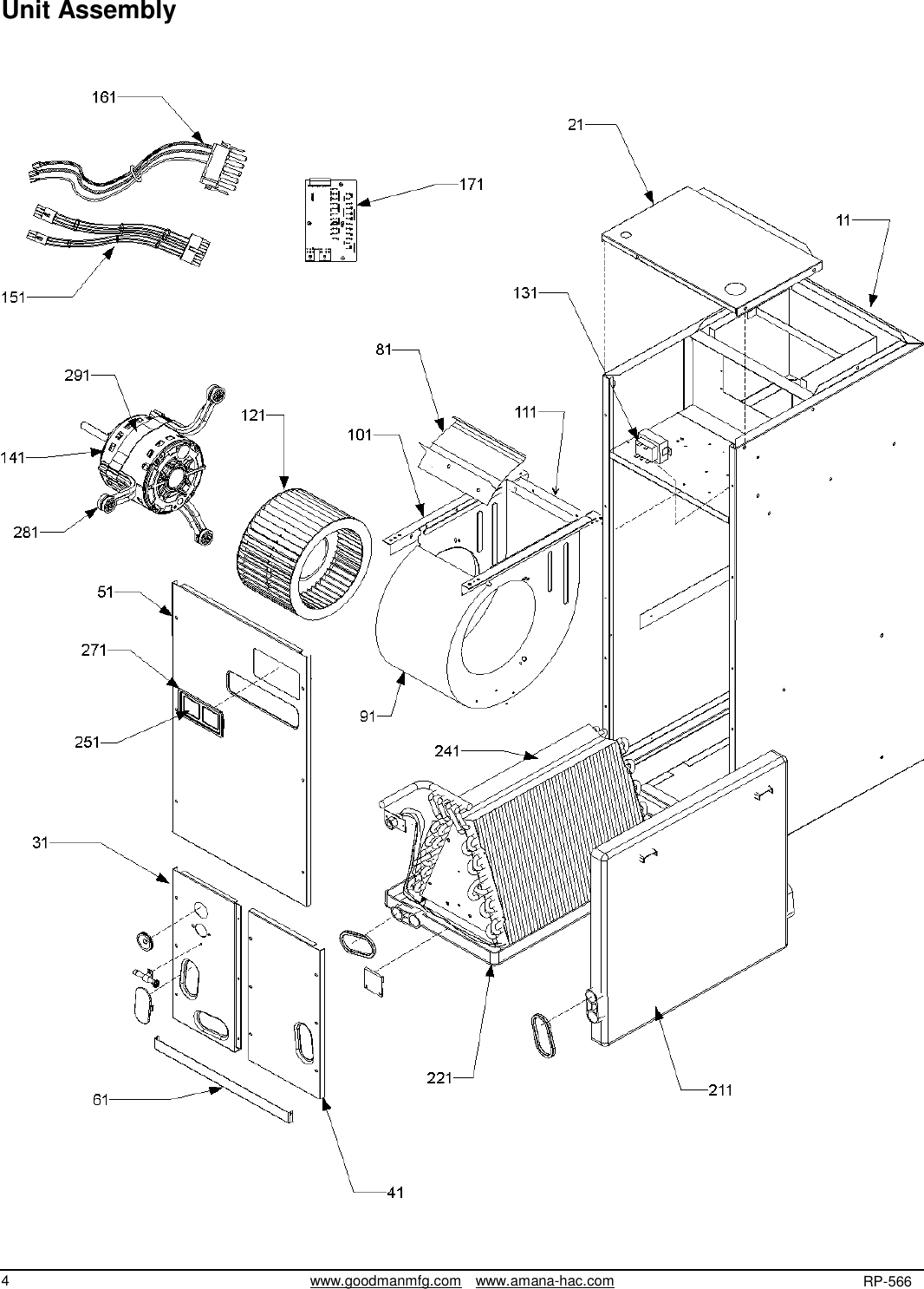 Page 4 of 6 - Goodman-Mfg Goodman-Mfg-Avptc426014Aa-Users-Manual- RPT - Parts Manual Cover  Goodman-mfg-avptc426014aa-users-manual