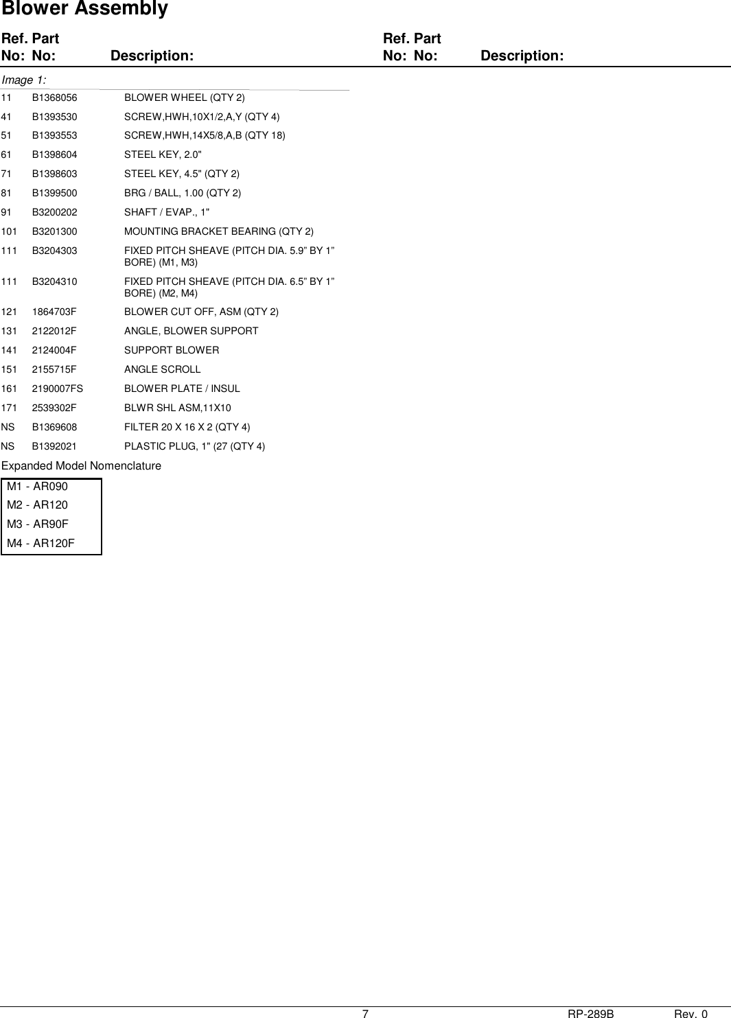 Page 7 of 9 - Goodman-Mfg Goodman-Mfg-Goodman-Mfg-Co-Lp-Wheelchair-Ar090-Users-Manual- RPT - Parts Manual Cover  Goodman-mfg-goodman-mfg-co-lp-wheelchair-ar090-users-manual