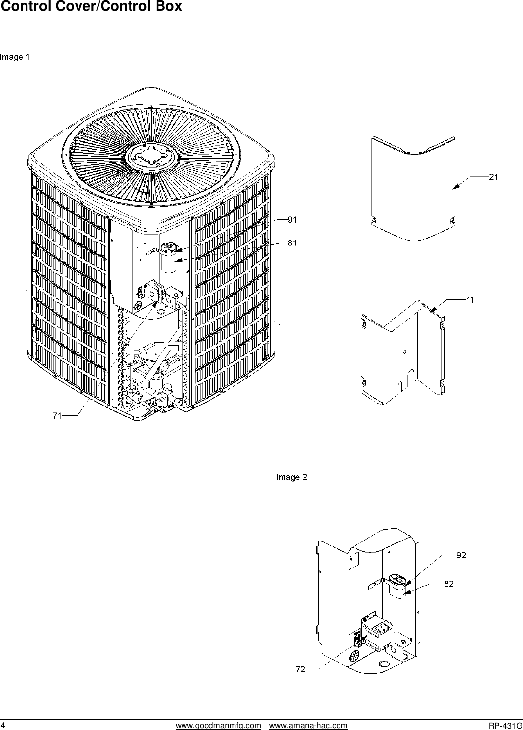 Page 4 of 9 - Goodman-Mfg Goodman-Mfg-Remote-Condensing-Units-Gsc13-Users-Manual- RPT - Parts Manual Cover  Goodman-mfg-remote-condensing-units-gsc13-users-manual