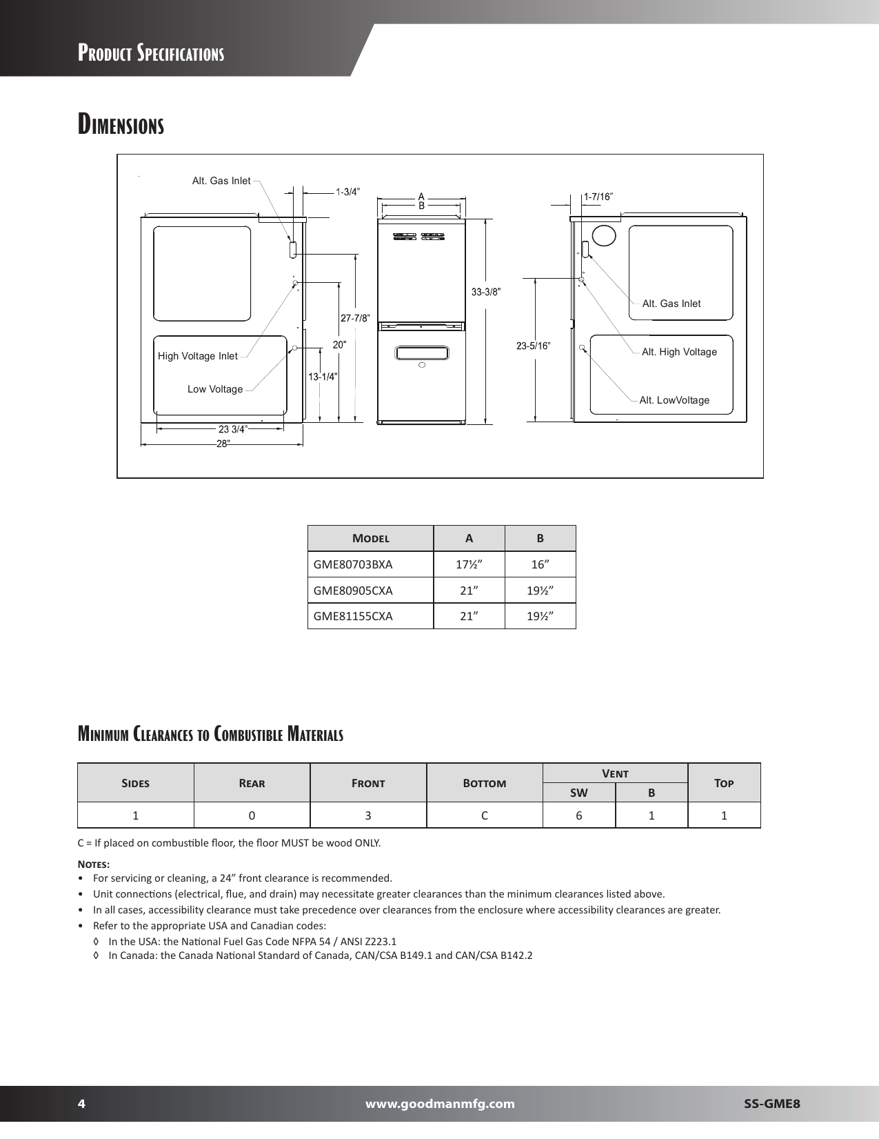 Page 4 of 8 - Goodman-Mfg Goodman-Mfg-Ss-Gme8-Users-Manual-  Goodman-mfg-ss-gme8-users-manual