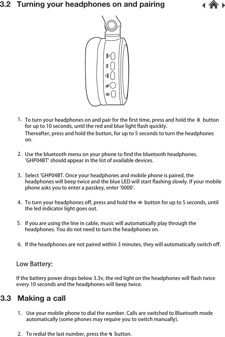 Page 5 of 8 - Goodmans Goodmans-Goodmans-Ghp04Bt-Users-Manual- GHP04BT IB 9-22  Goodmans-goodmans-ghp04bt-users-manual