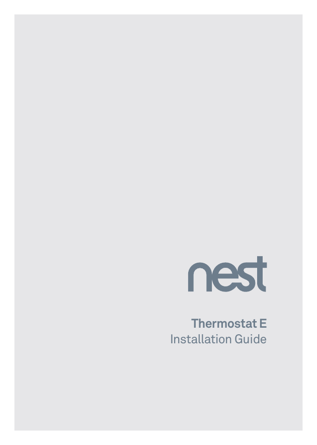 Thermostat EInstallation Guide