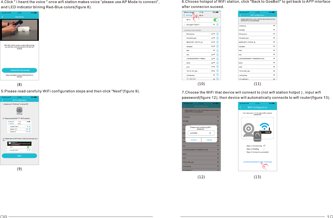 Page 6 of Gospell Smarthome Electronic GT4025 WiFi Video Doorbell User Manual                      1