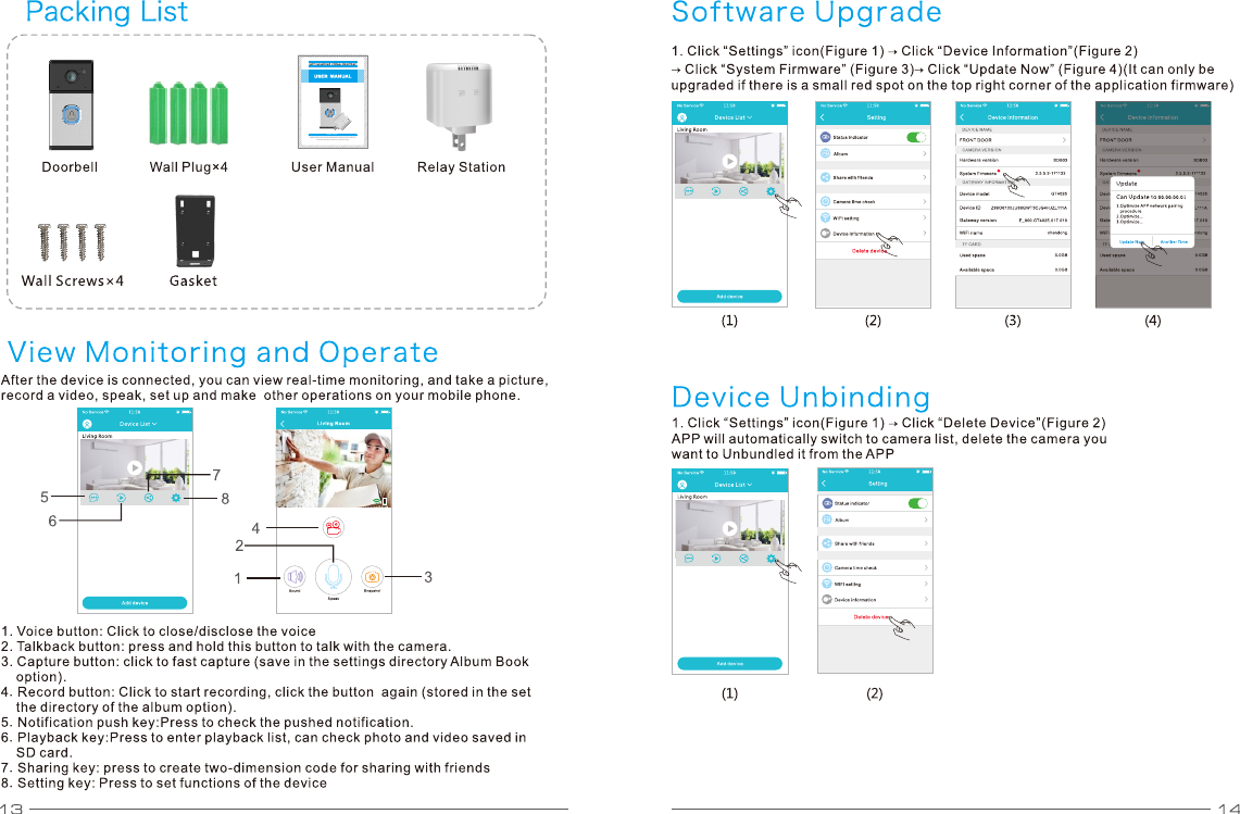 Page 8 of Gospell Smarthome Electronic T5100HAA WiFi Video Doorbell User Manual                      1