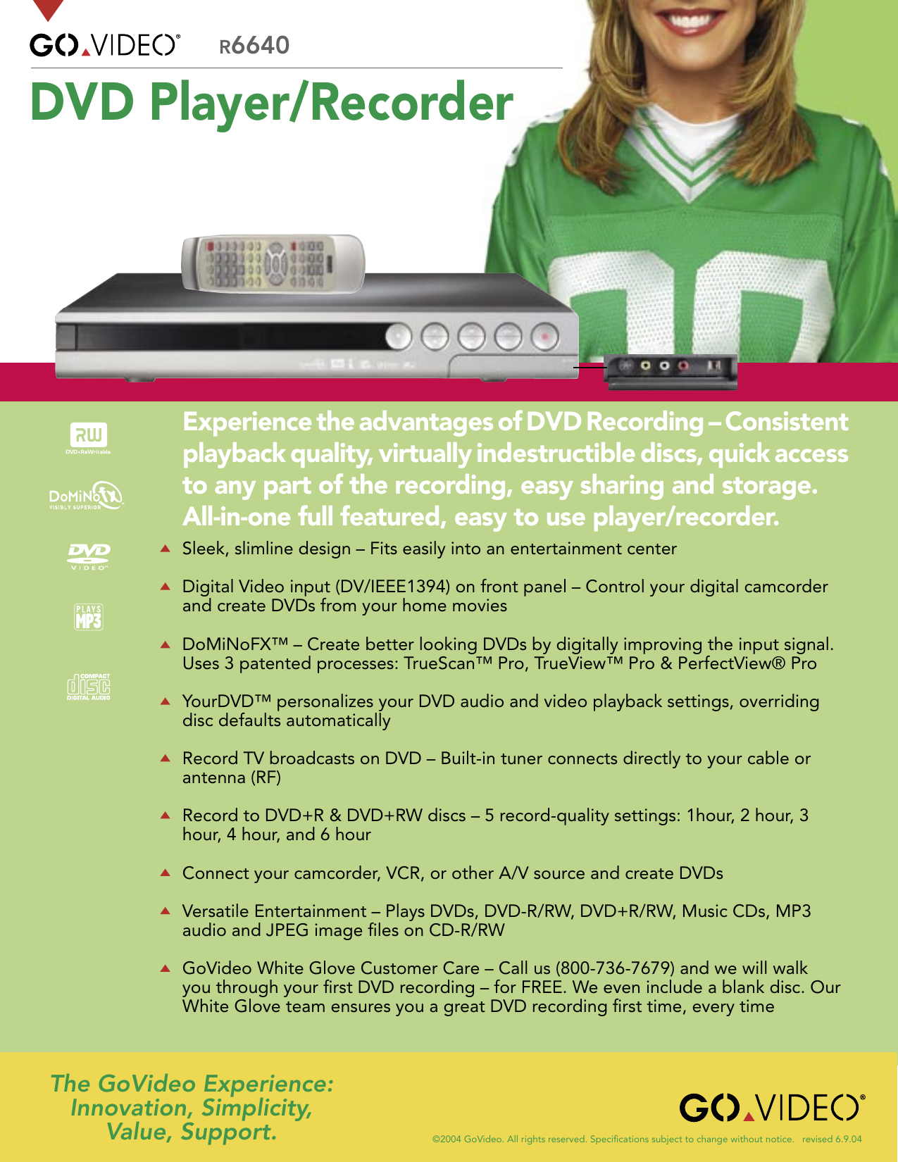 Page 1 of 2 - Govideo Govideo-R6640-Users-Manual- R6640  Govideo-r6640-users-manual