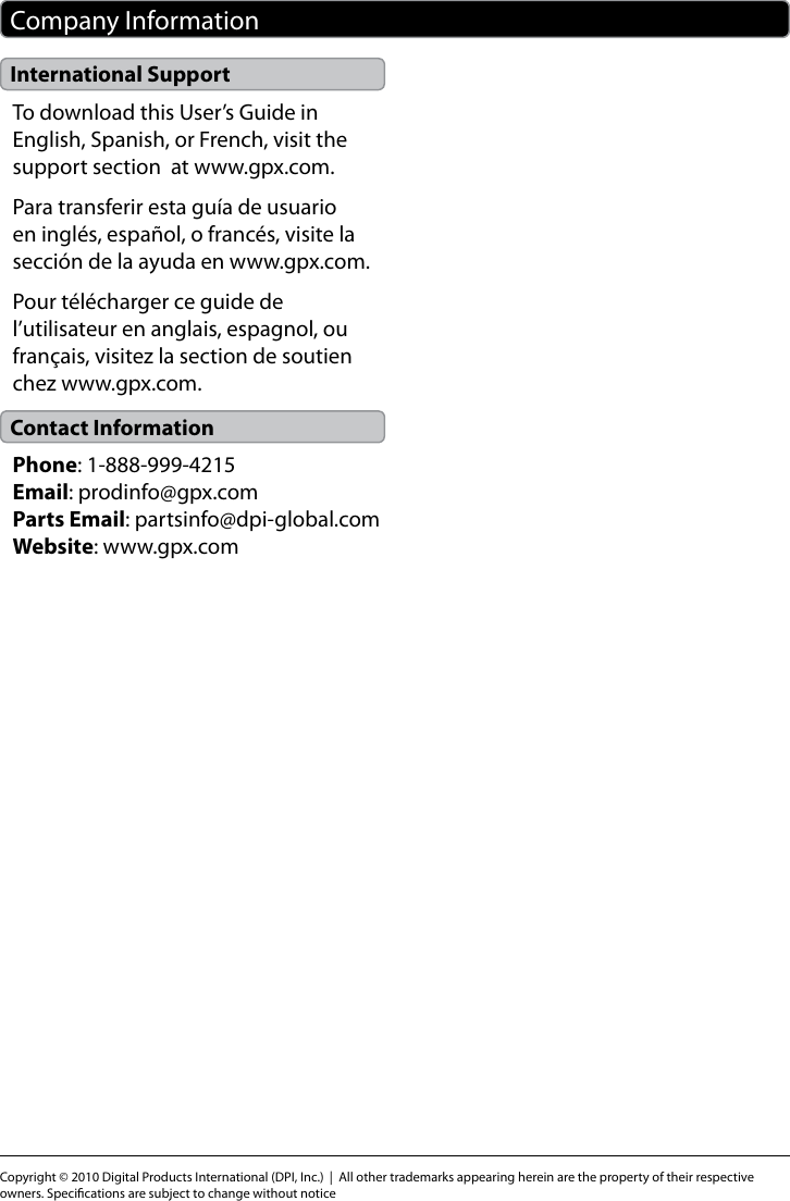 Page 12 of 12 - Gpx Gpx-Home-Music-System-Hc221B-Users-Manual-  Gpx-home-music-system-hc221b-users-manual