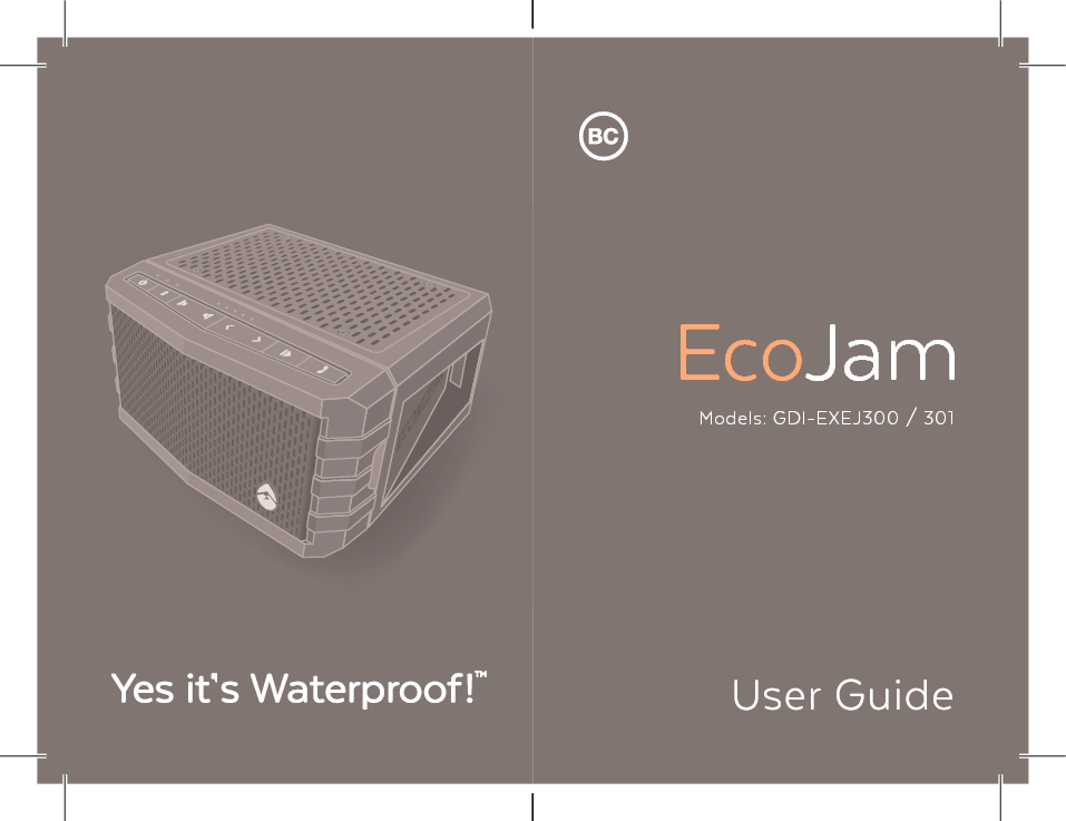 Models: GDI-EXEJ300 / 301User GuideEcoJam
