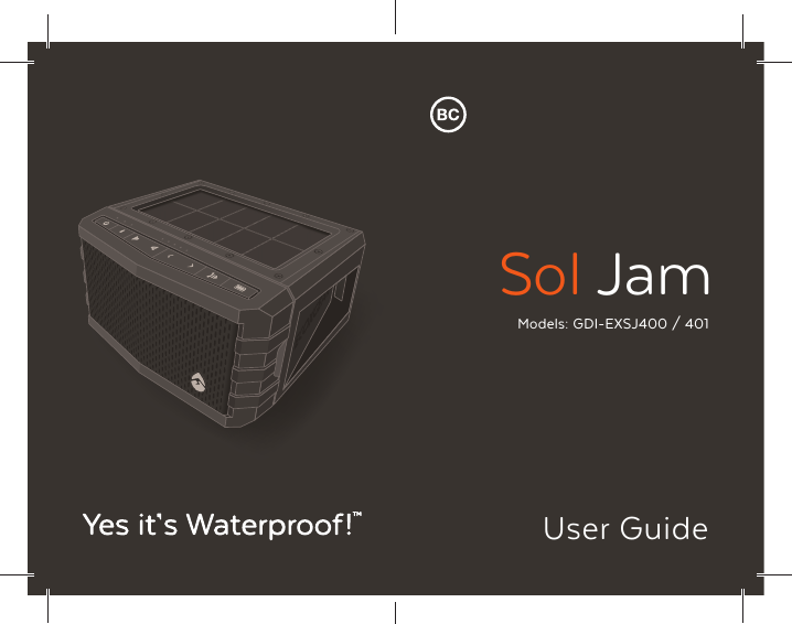 Models: GDI-EXSJ400 / 401User GuideSol Jam