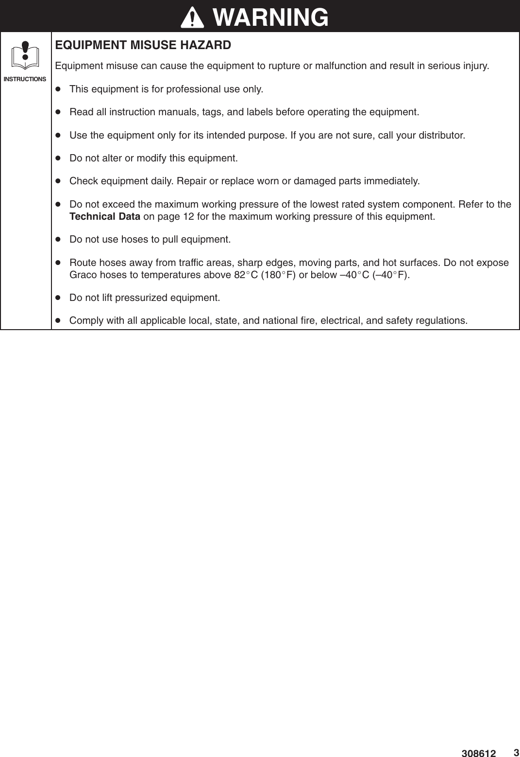 Page 3 of 12 - Graco-Inc Graco-Inc-238338-Users-Manual- 308612D Bead Spray Gun Instructions-Parts List  Graco-inc-238338-users-manual
