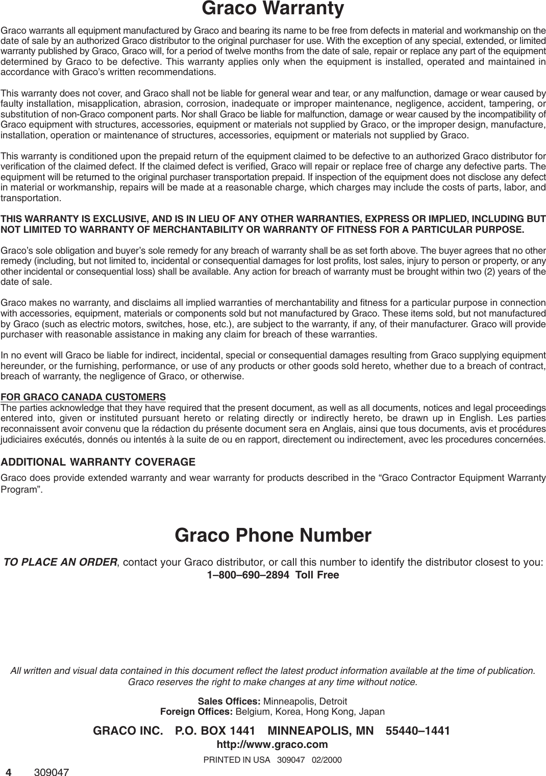 Page 4 of 4 - Graco-Inc Graco-Inc-243066-Users-Manual- 309047A Pressure Roller Instructions  Graco-inc-243066-users-manual