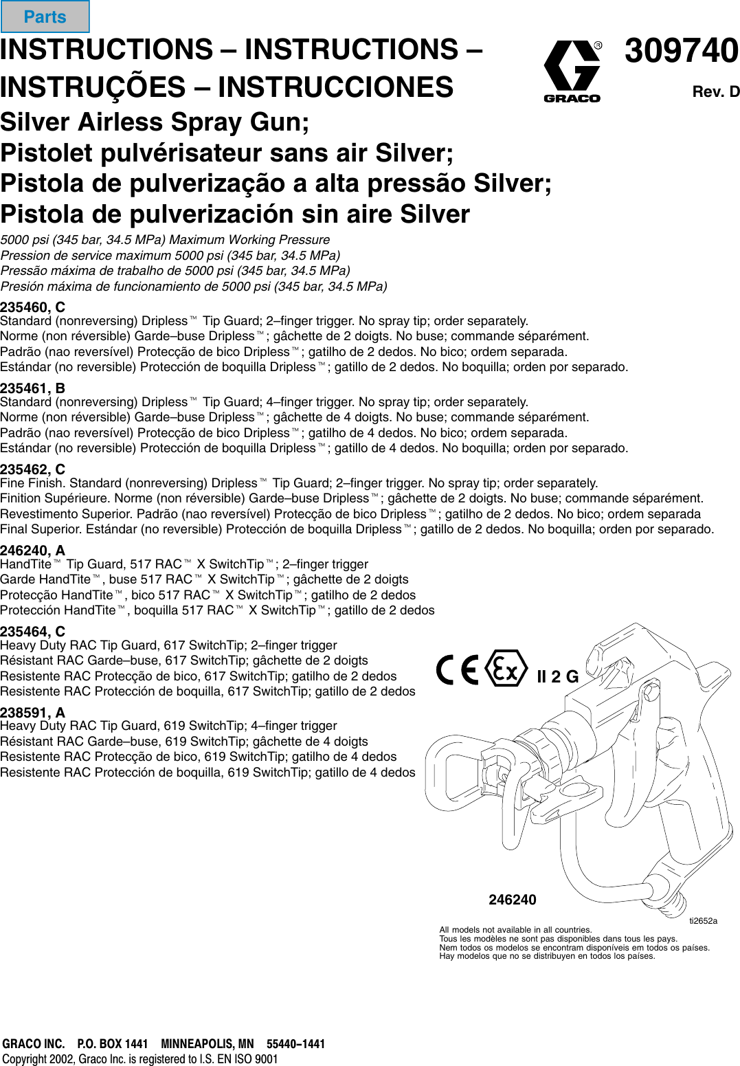 Page 1 of 10 - Graco-Inc Graco-Inc-309740-Users-Manual-  Graco-inc-309740-users-manual