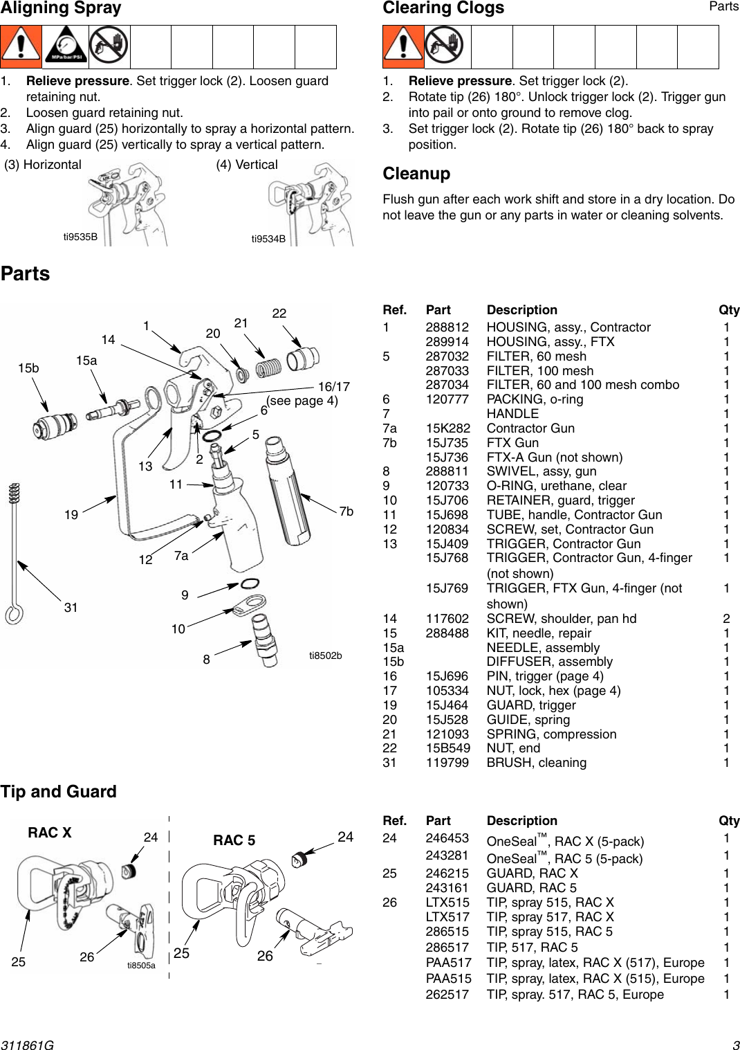 Page 3 of 4 - Graco-Inc Graco-Inc-311861G-Users-Manual- 311861G - Contractor And FTx Gun, English  Graco-inc-311861g-users-manual