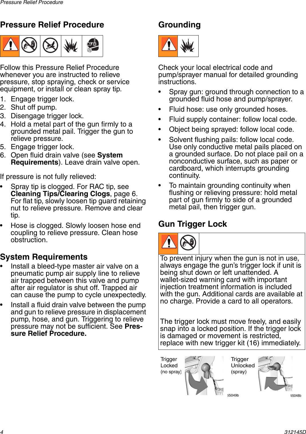 Page 4 of 12 - Graco-Inc Graco-Inc-312145D-Users-Manual- 312145D, XTR5 And XTR 7 Airless Spray Gun, English  Graco-inc-312145d-users-manual