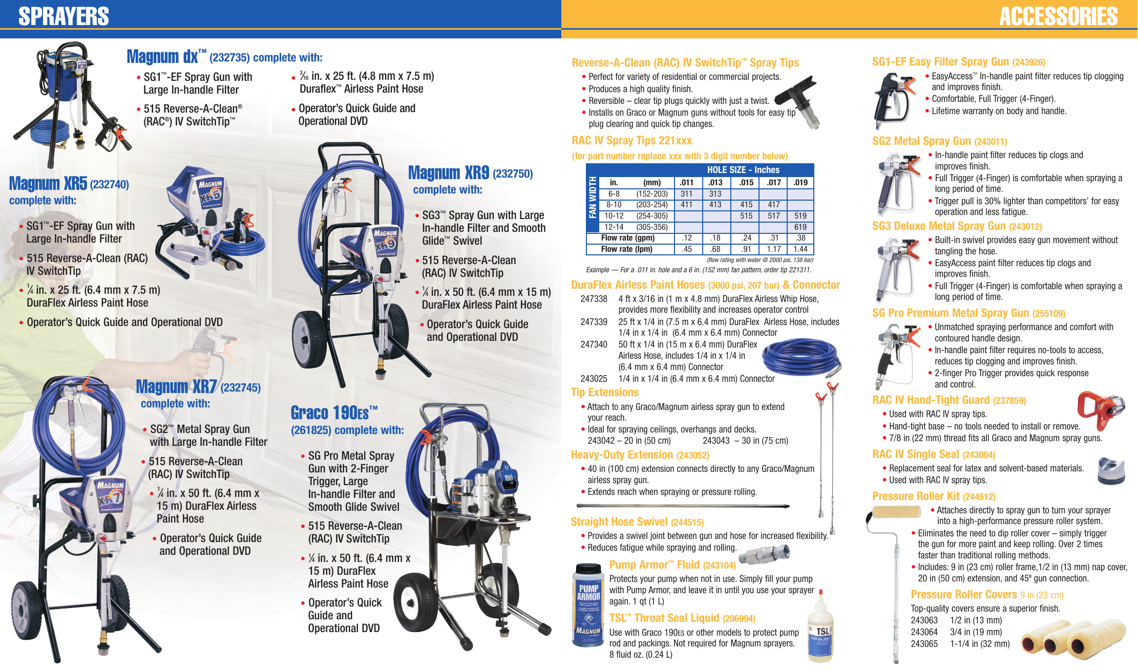 Graco Inc Magnum 190Es Users Manual 339621 Dx XR Brochure