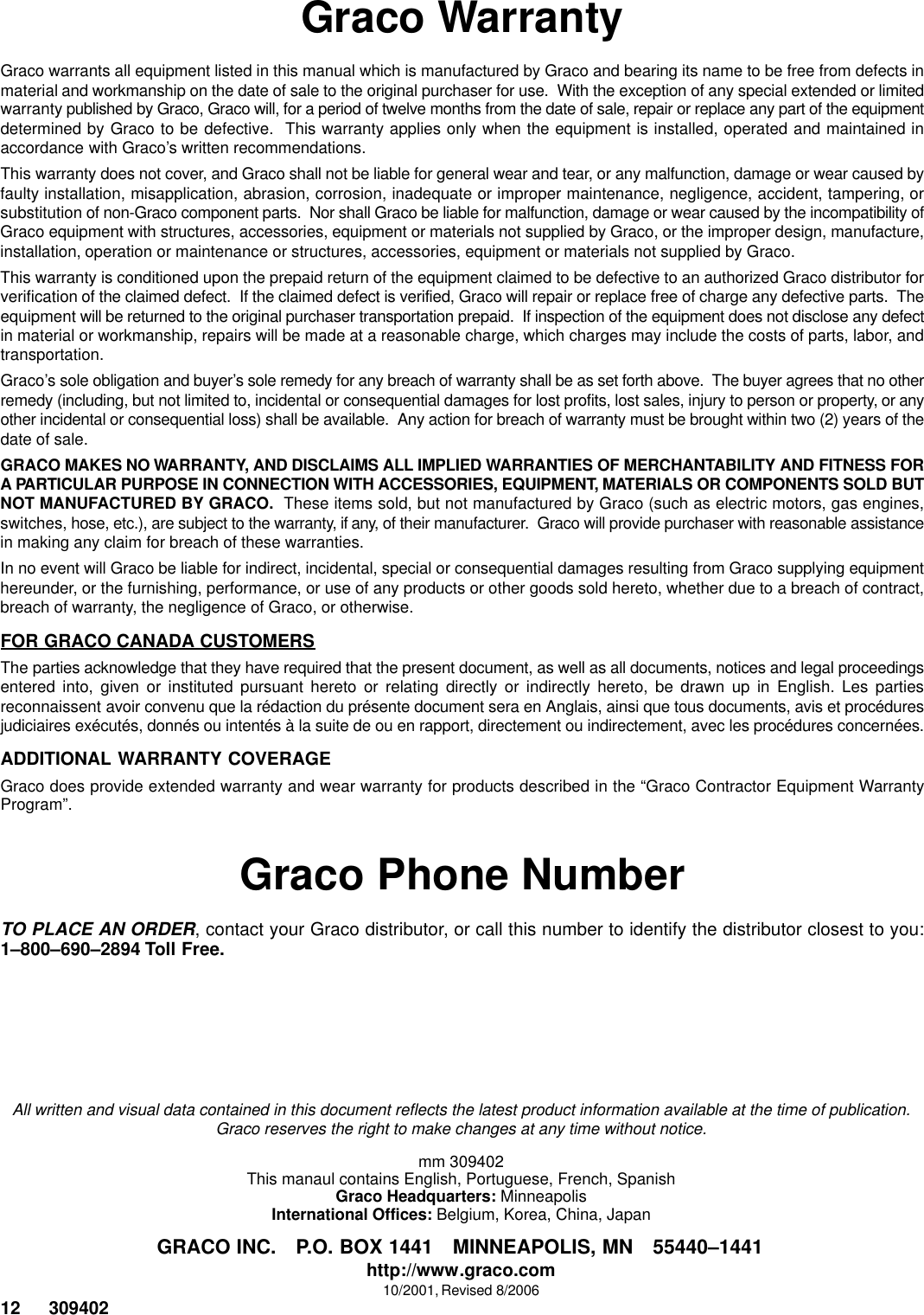 Page 12 of 12 - Graco 233725 Line Driver User Manual  To The 9f21e4a9-212b-4269-83f7-e7cc2be11dee