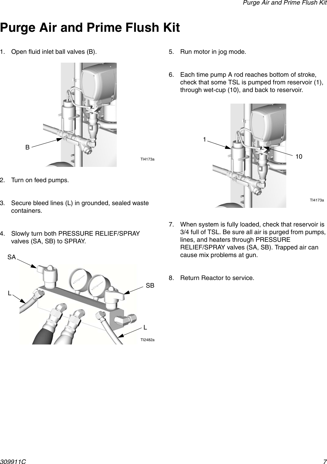 Page 7 of 10 - Graco 309911C Reactor Flush Kits, Instructions, English User Manual  To The 0a36accb-5834-4e52-829f-8752af31c042