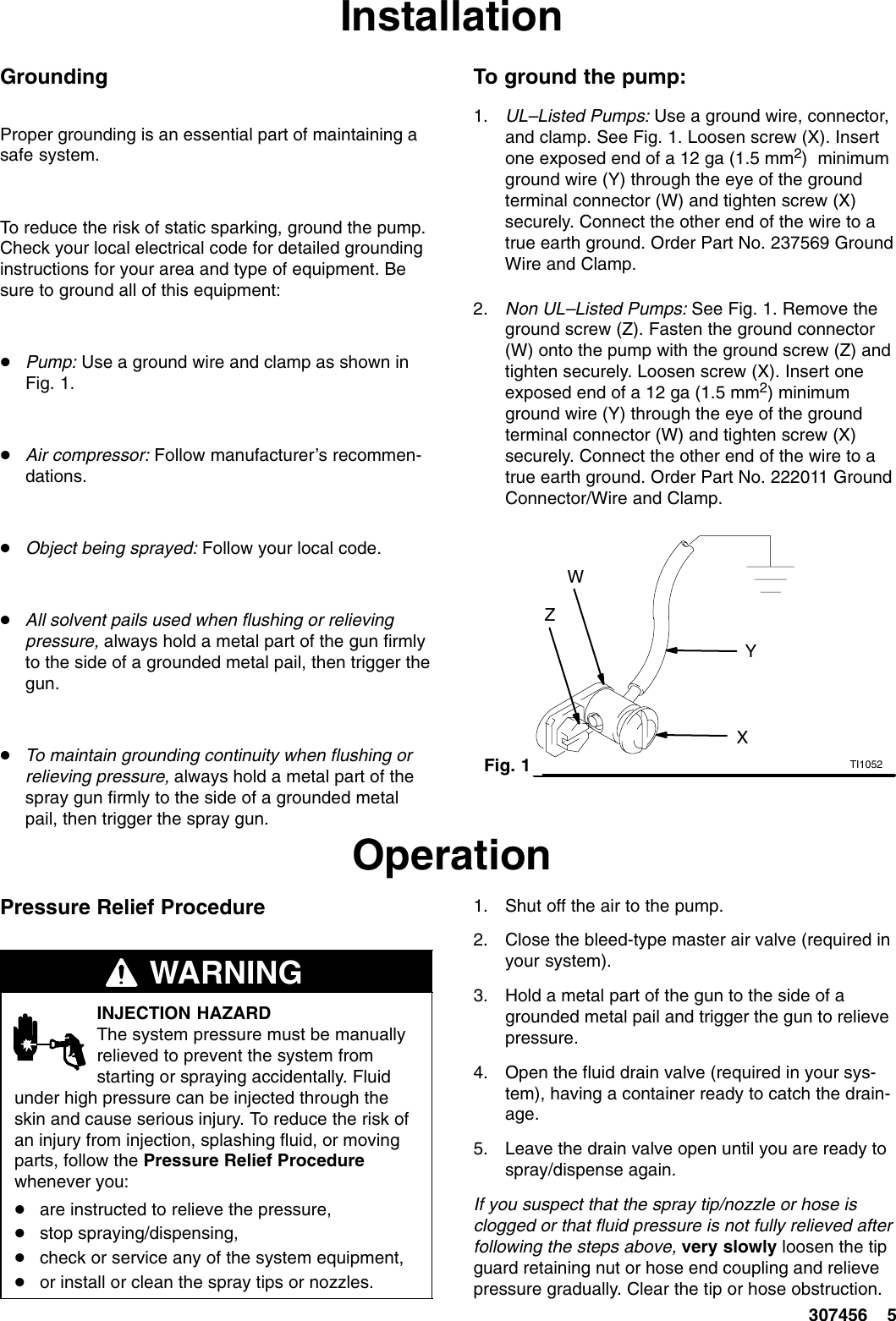 Page 5 of 12 - Graco Graco-307456U-Fast-Flo-Air-Motor-Users-Manual- 307456U, Fast-Flo Air Motor Instructions-Parts Manual, English  Graco-307456u-fast-flo-air-motor-users-manual