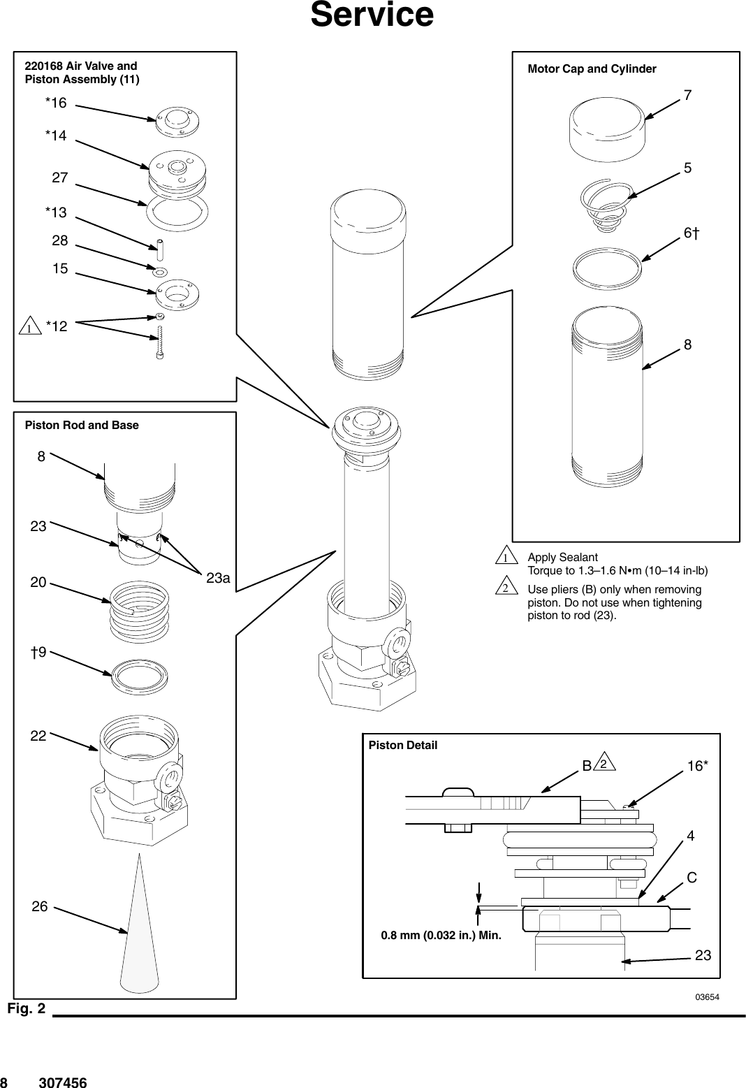 Page 8 of 12 - Graco Graco-307456U-Fast-Flo-Air-Motor-Users-Manual- 307456U, Fast-Flo Air Motor Instructions-Parts Manual, English  Graco-307456u-fast-flo-air-motor-users-manual