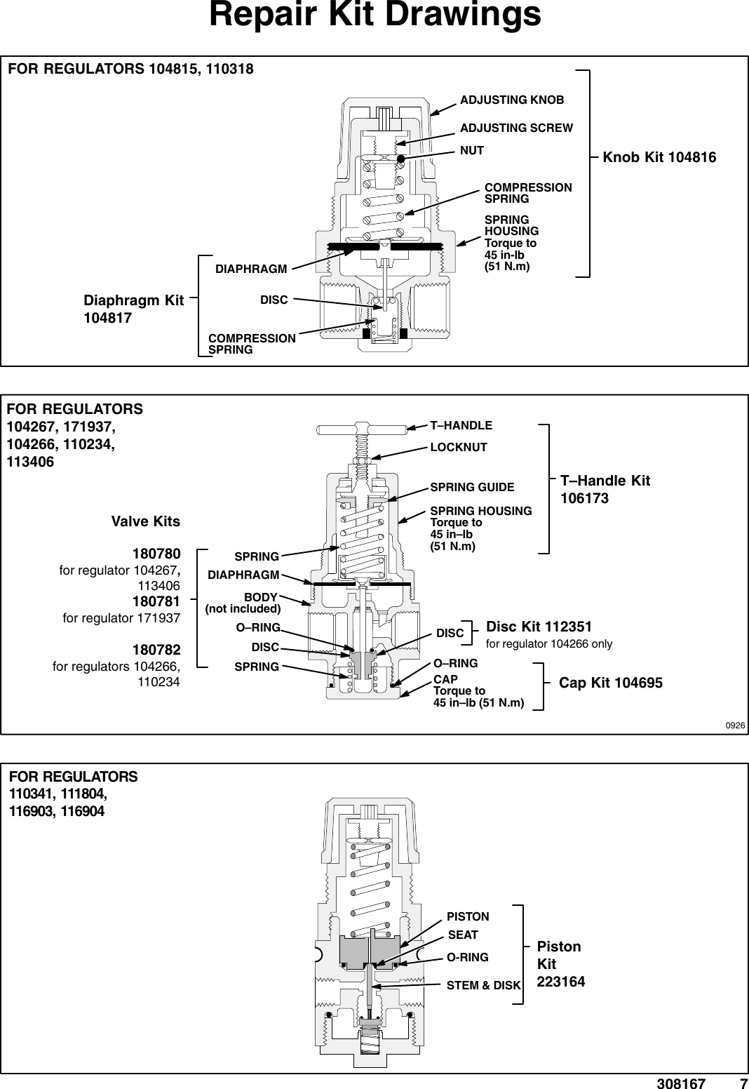 Page 7 of 12 - Graco Graco-308167L-Low-Volume-Air-Regulators-Users-Manual- 308167L - Low Volume Air Regulators, Instructions-Parts, English  Graco-308167l-low-volume-air-regulators-users-manual