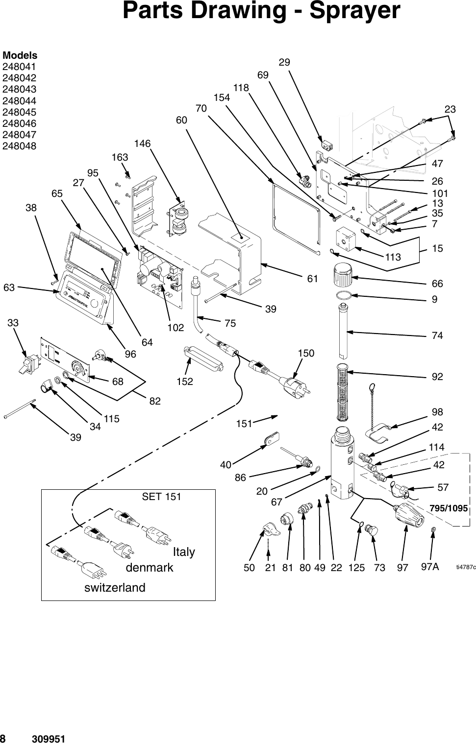 Page 8 of 10 - Graco Graco-309951E-Ultra-Max-Ii-695-795-1095-Parts-Users-Manual- 309951E Ultra Max II 695/795/1095 Parts  Graco-309951e-ultra-max-ii-695-795-1095-parts-users-manual